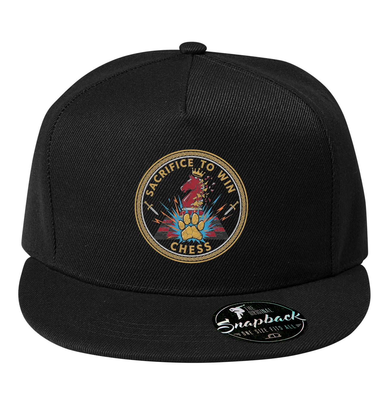 Snapback Obeť Pre Víťazstvo Chess Kráľovský Jazdec A Zlatá Tlapa