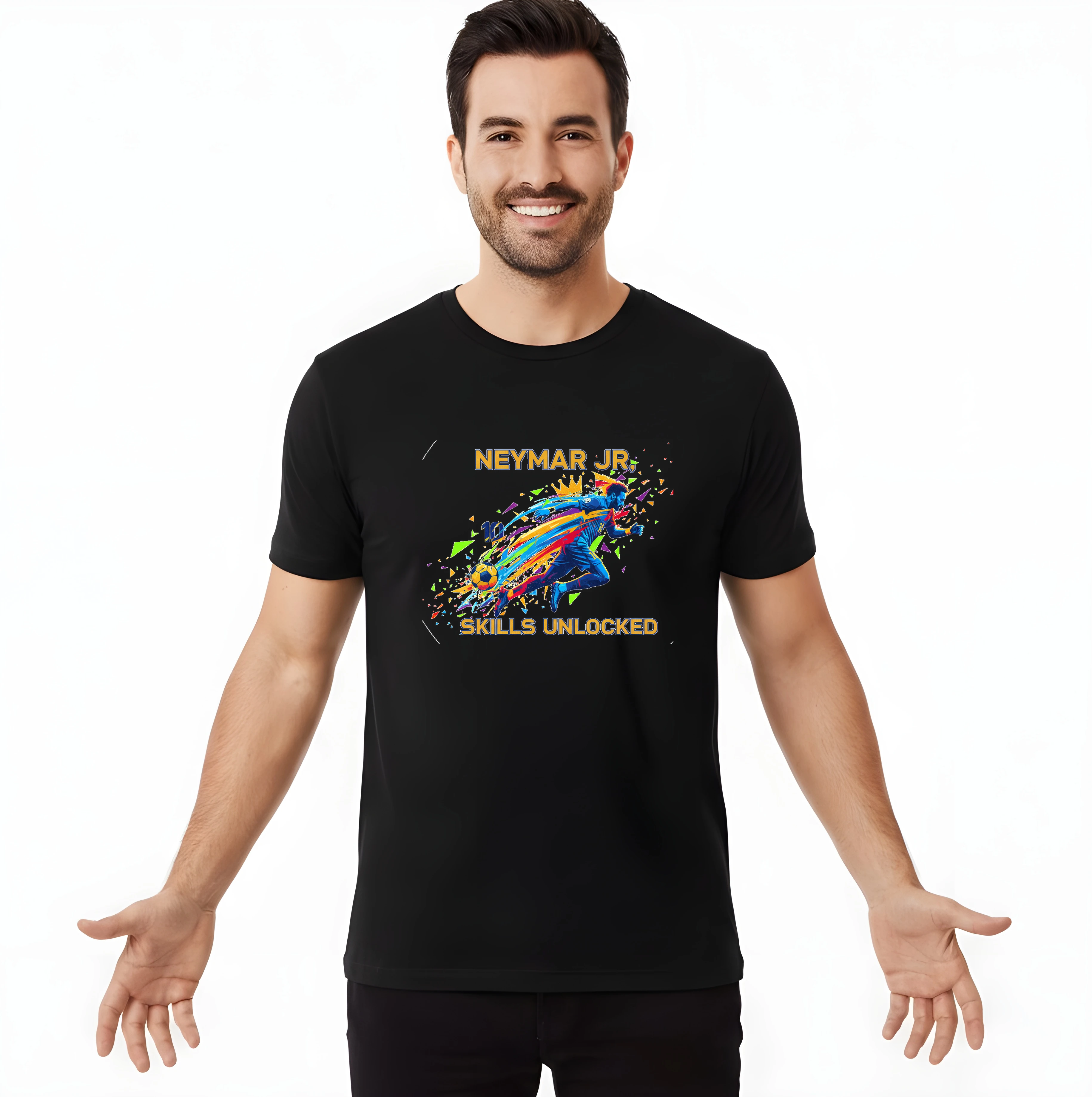 Pánske tričko Koruna Futbalových Zručností 10 Explózia Trikov A Štýlu Skills Unlocked