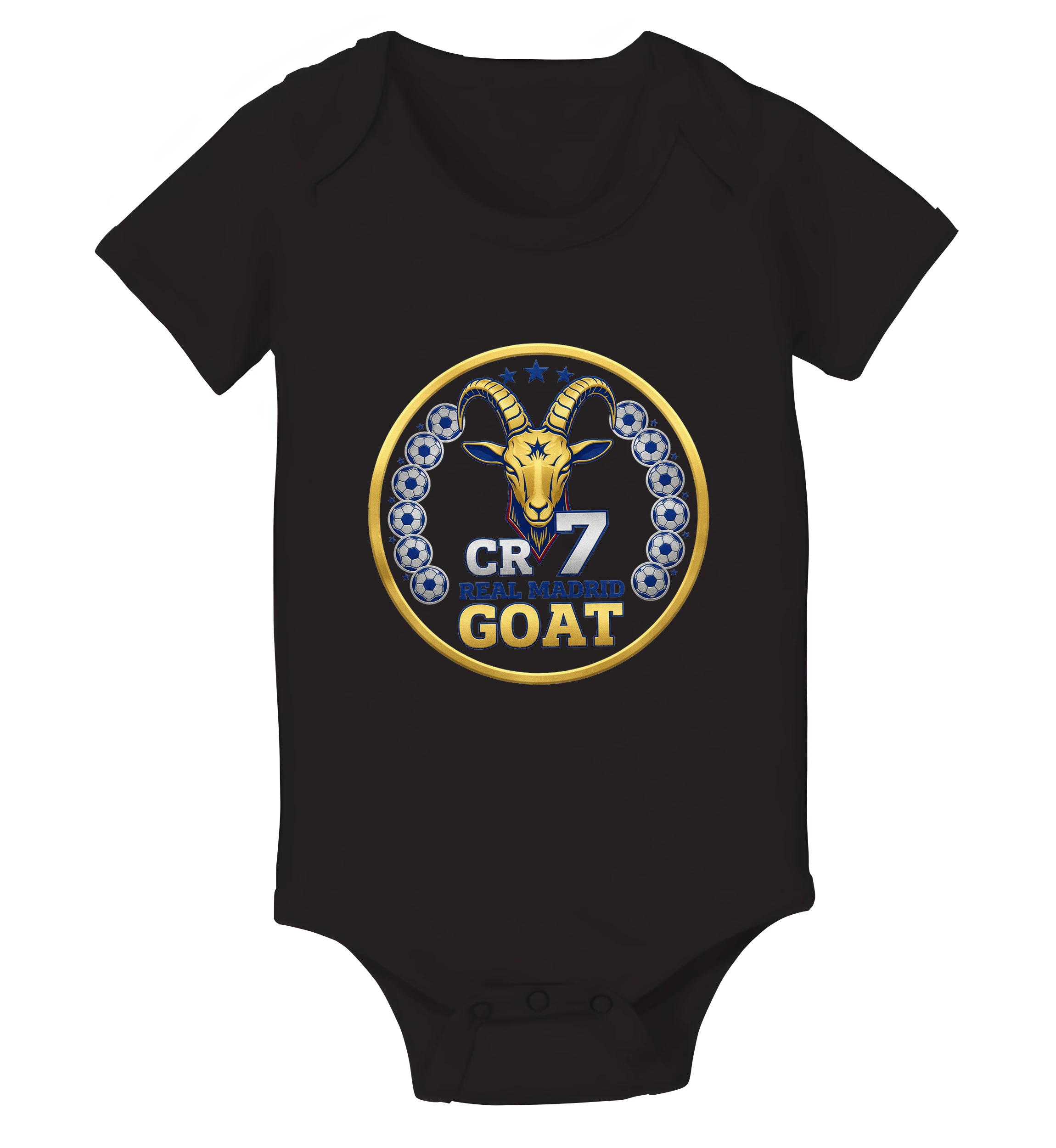 Detské body Cr7 Real Madrid Zlatý Goat Futbalová Ikona A Majstrovská Legenda
