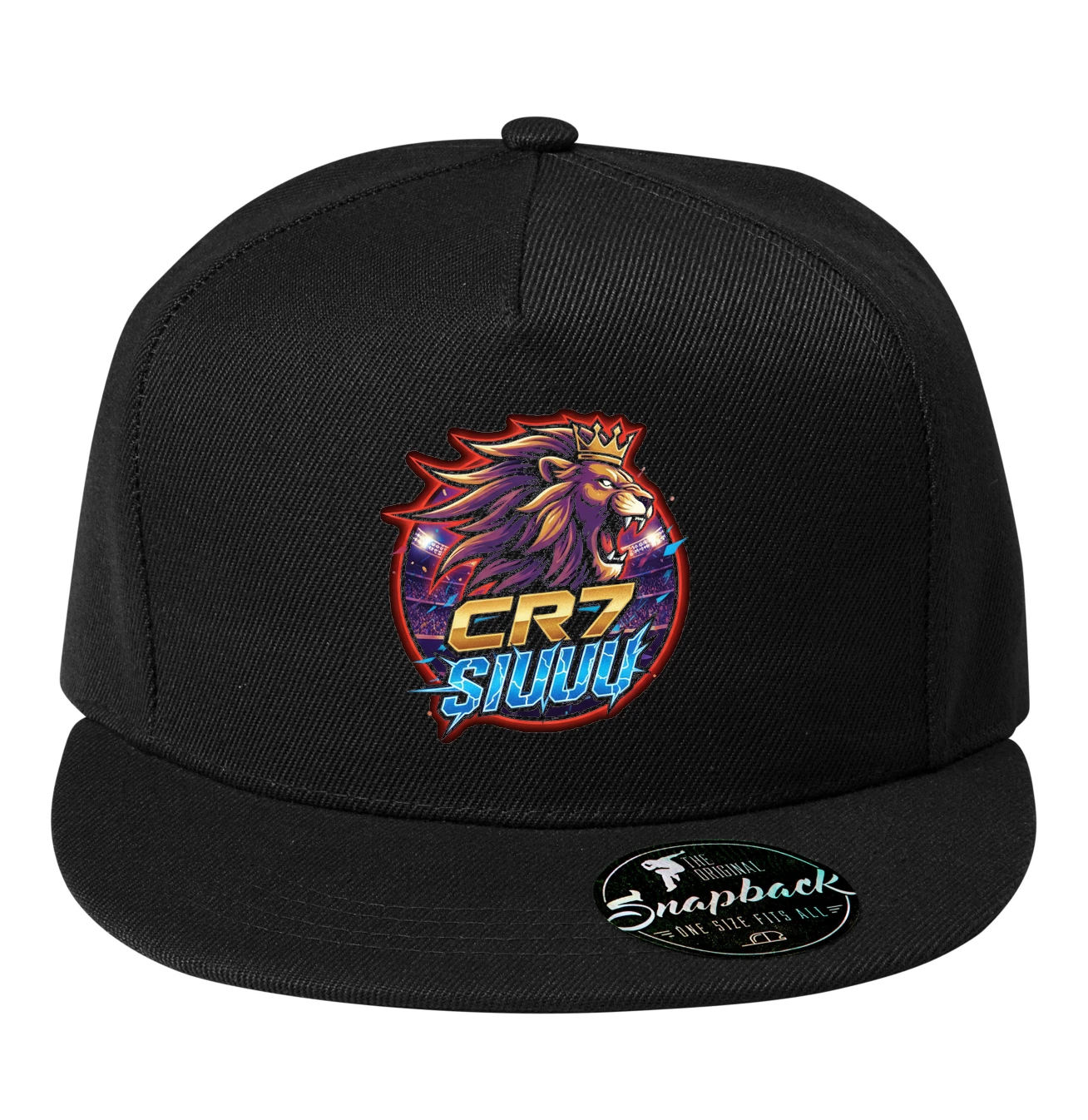 Snapback Leví Koruna A Výkrik Cr7 Siuuu Sila Víťazstvo