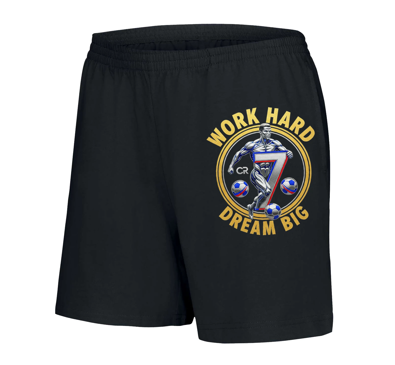 Dámske šortky Sila Sedmičky Pracuj Tvrdo Maj Veľké Futbalové Sny A Góly