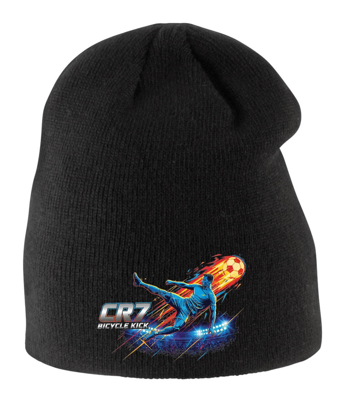 Detská zimná čiapka Cr7 Bicycle Kick Ohnivý Nočný Švih Pre Legendárny Gól