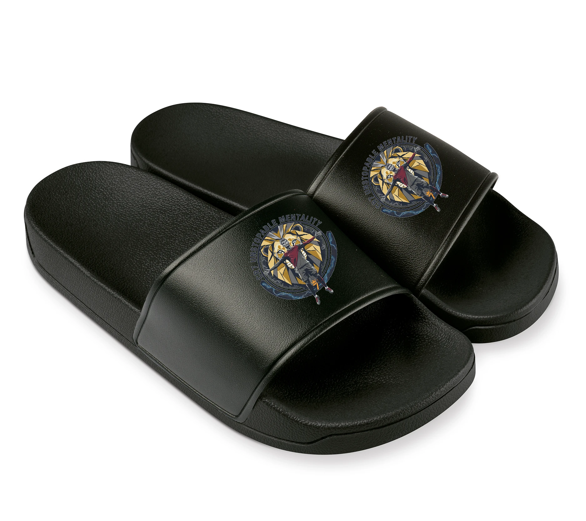 Šľapky Cr7 Unstoppable Mentality Neporaziteľná Sila Leva Blesku A Koruny