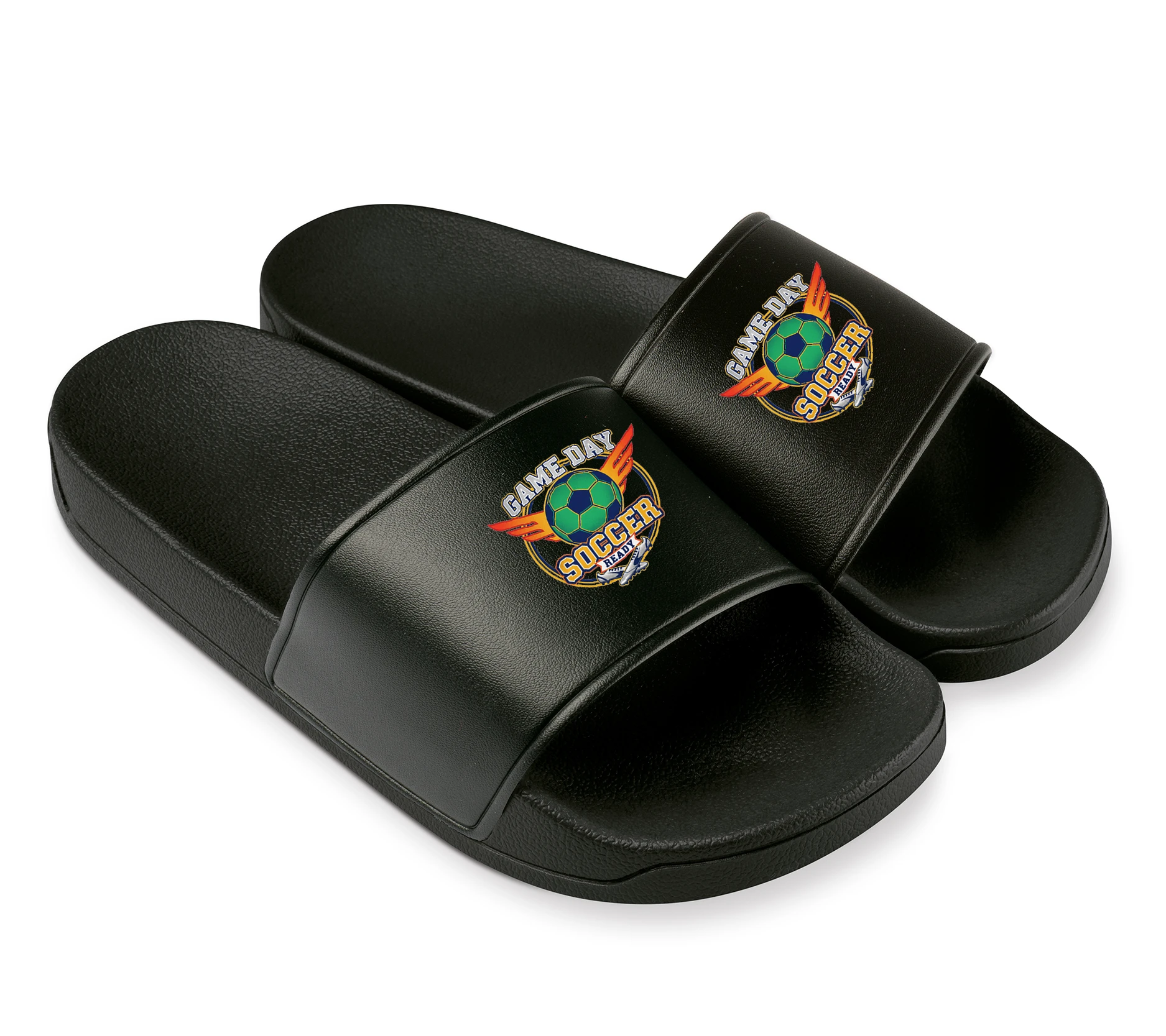 Šľapky Game Day Pripravené Na Futbal Krídla Lopta Víťazstvo