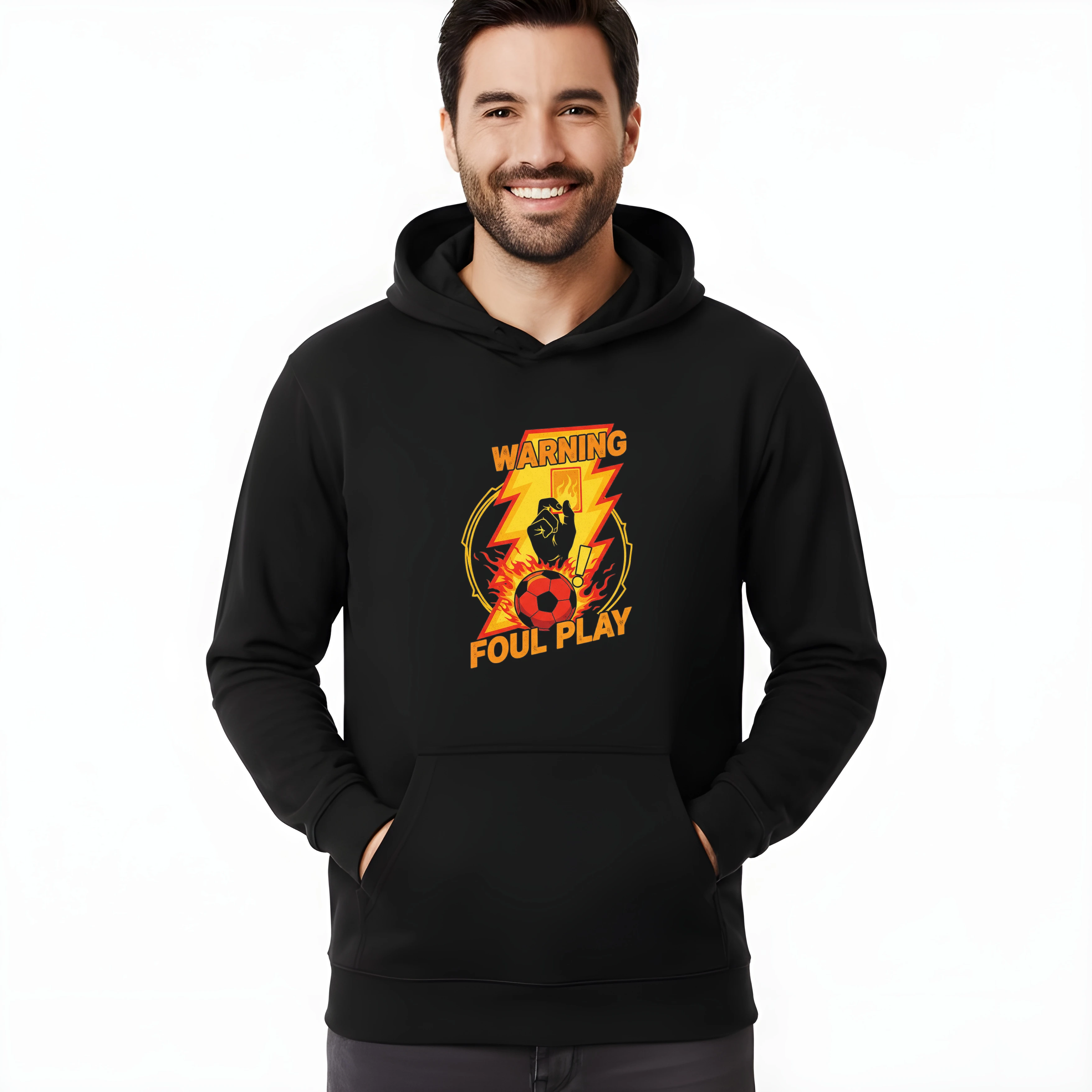 Mikina Varovanie Žltá Karta A Ohnivý Faul Vo Futbale