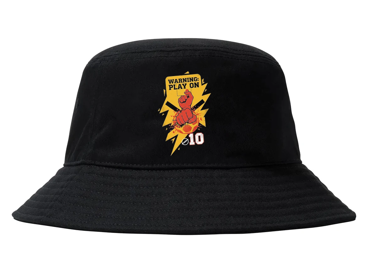 Klobúčik Varovanie Warning Play On Sila Desiatky A Futbalu Úderu