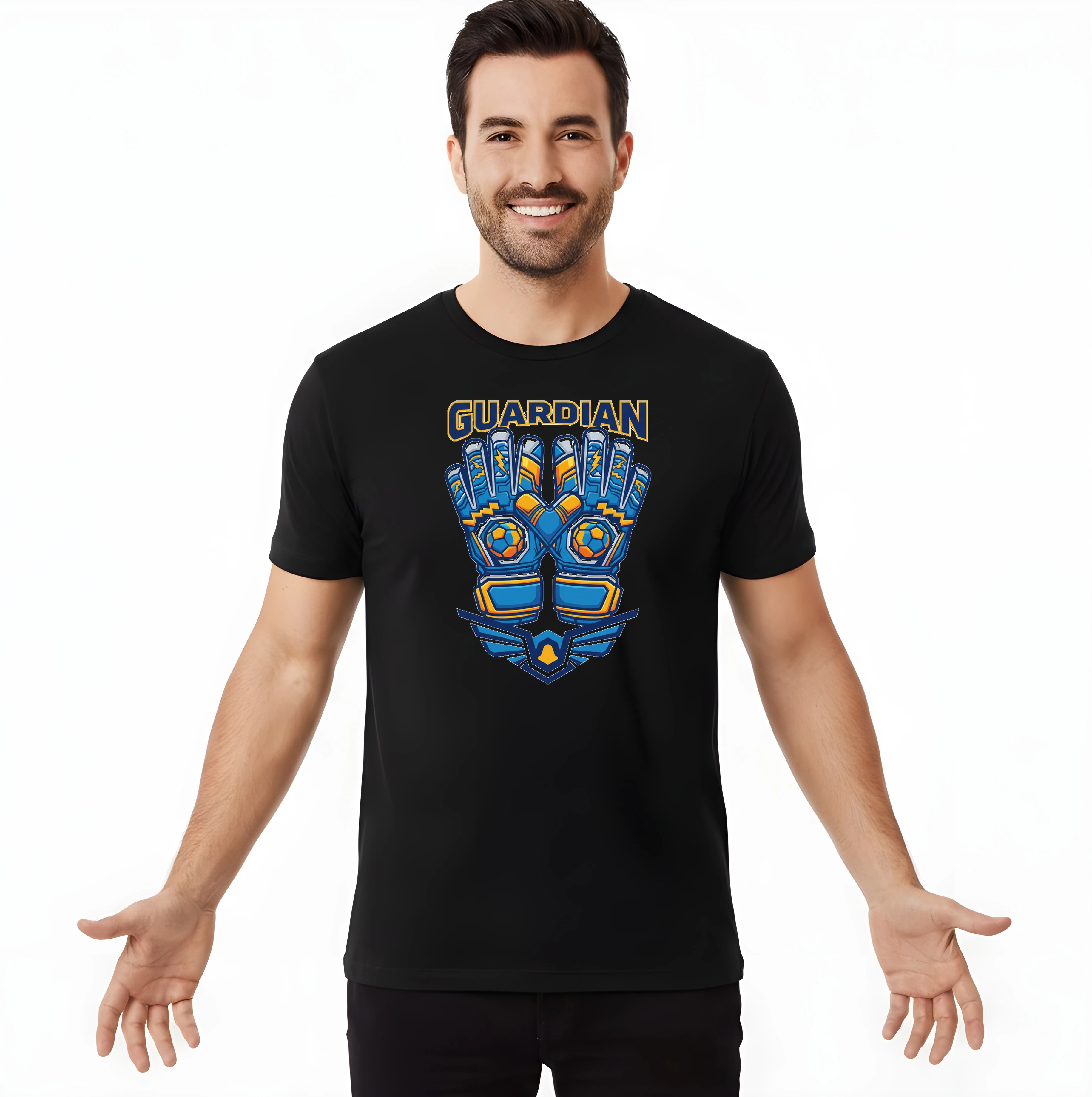 Pánske tričko Guardian Strážca Brány Bleskový Štít A Krídla