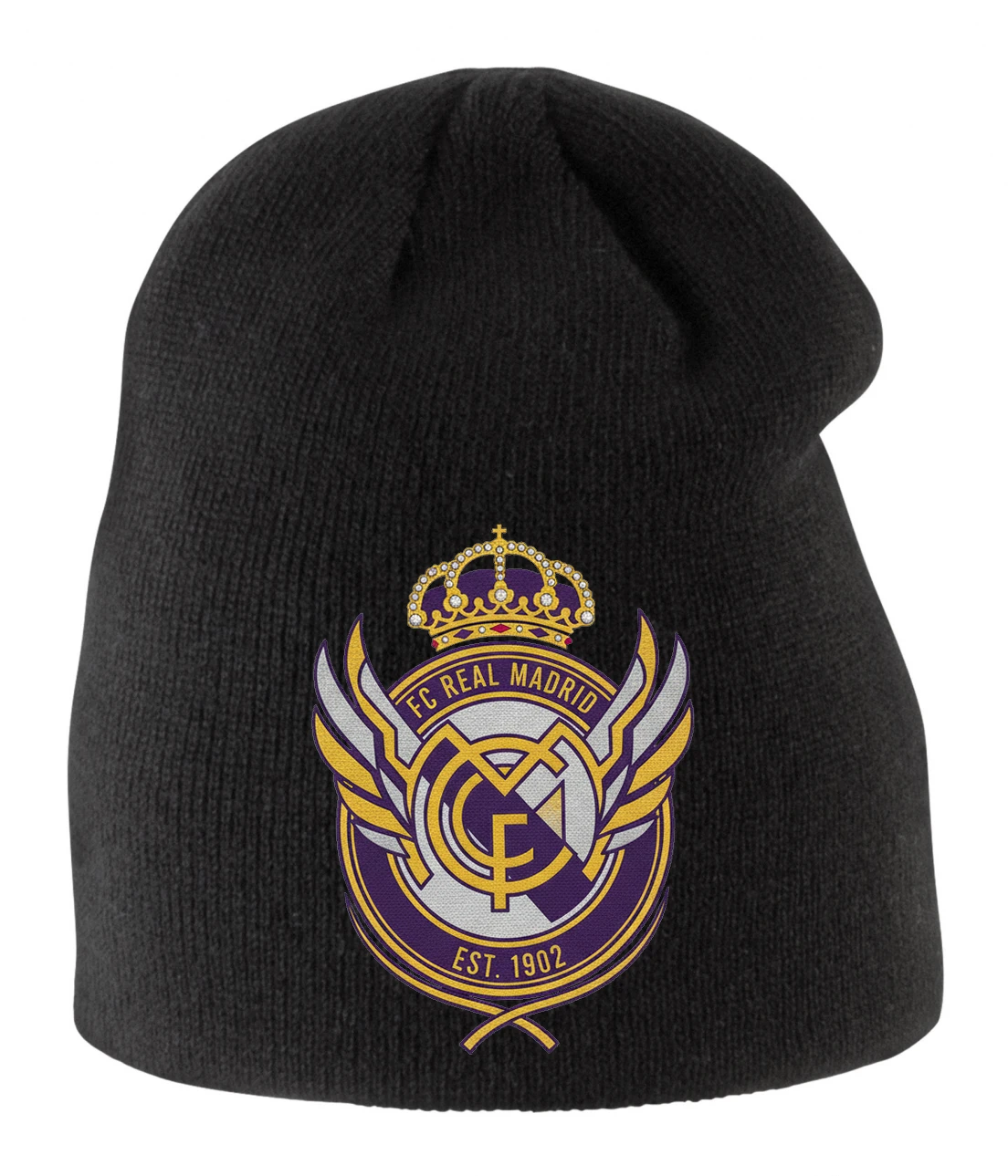 Detská zimná čiapka Kráľovské Krídla Real Madrid Zlatý Retro Emblém Luxusné Edícia 1902