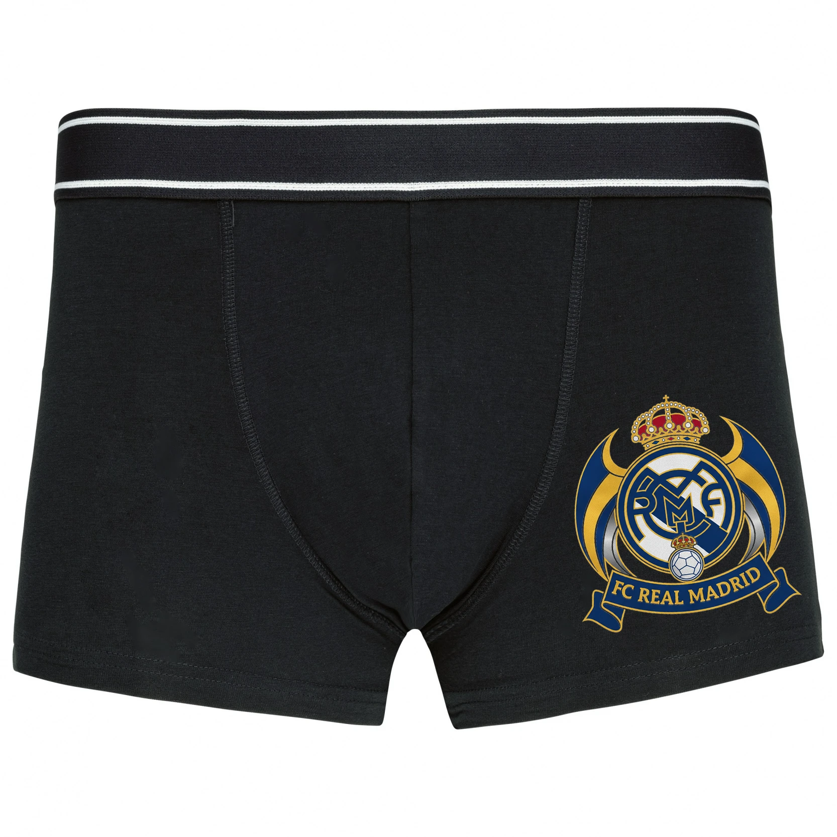 Boxerky Kráľovský Emblém Real Madrid S Krídlami A Zlatou Koronou