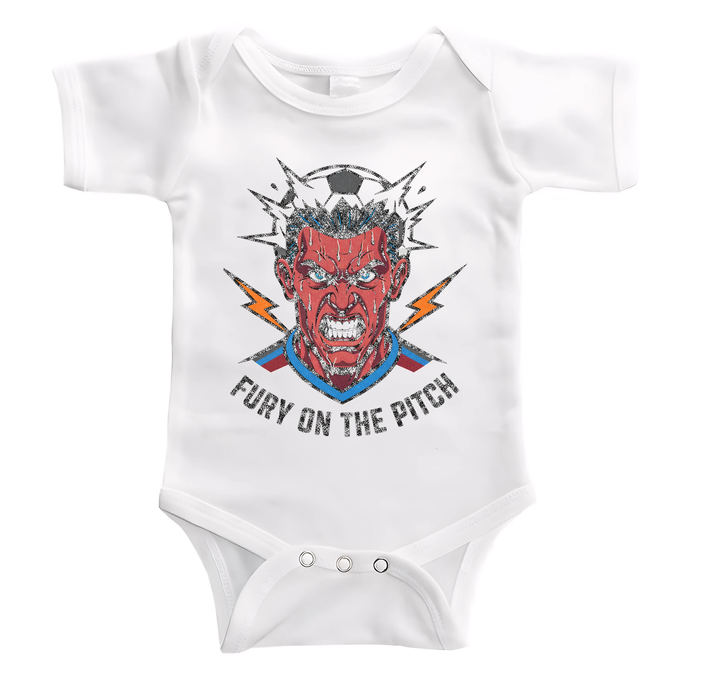 Detské body Futbalový Hnev Zúrivý Hráč Sila A Vášeň Na Ihrisku