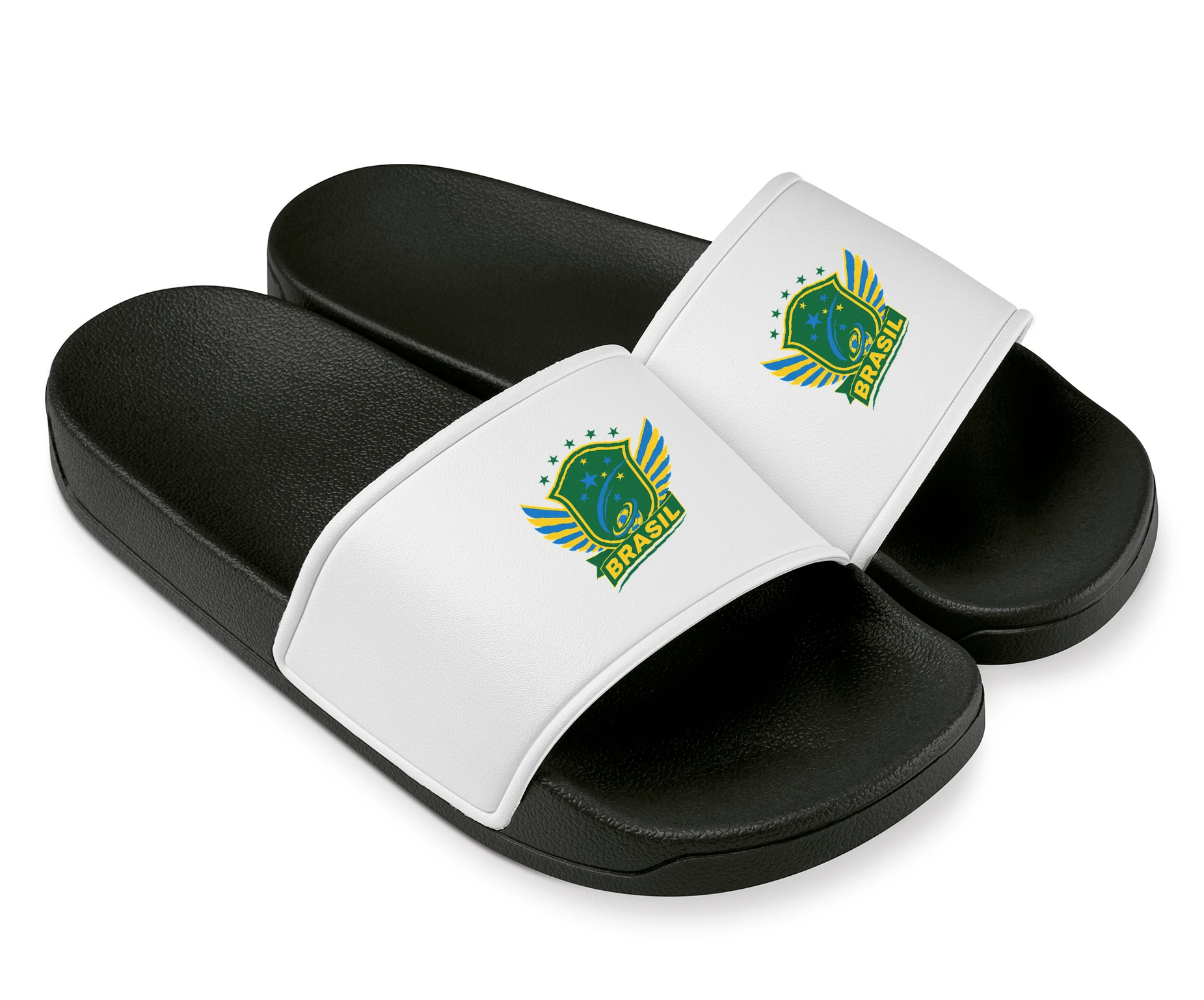 Šľapky Letiaci Štít Brasil Hviezdny Futbalový Odkaz S Krídlami A Loptou