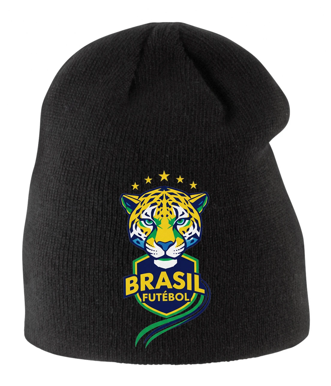 Detská zimná čiapka Jaguár Brasil Futebol Tropická Sila Zlaté Hviezdy A Národný Štít