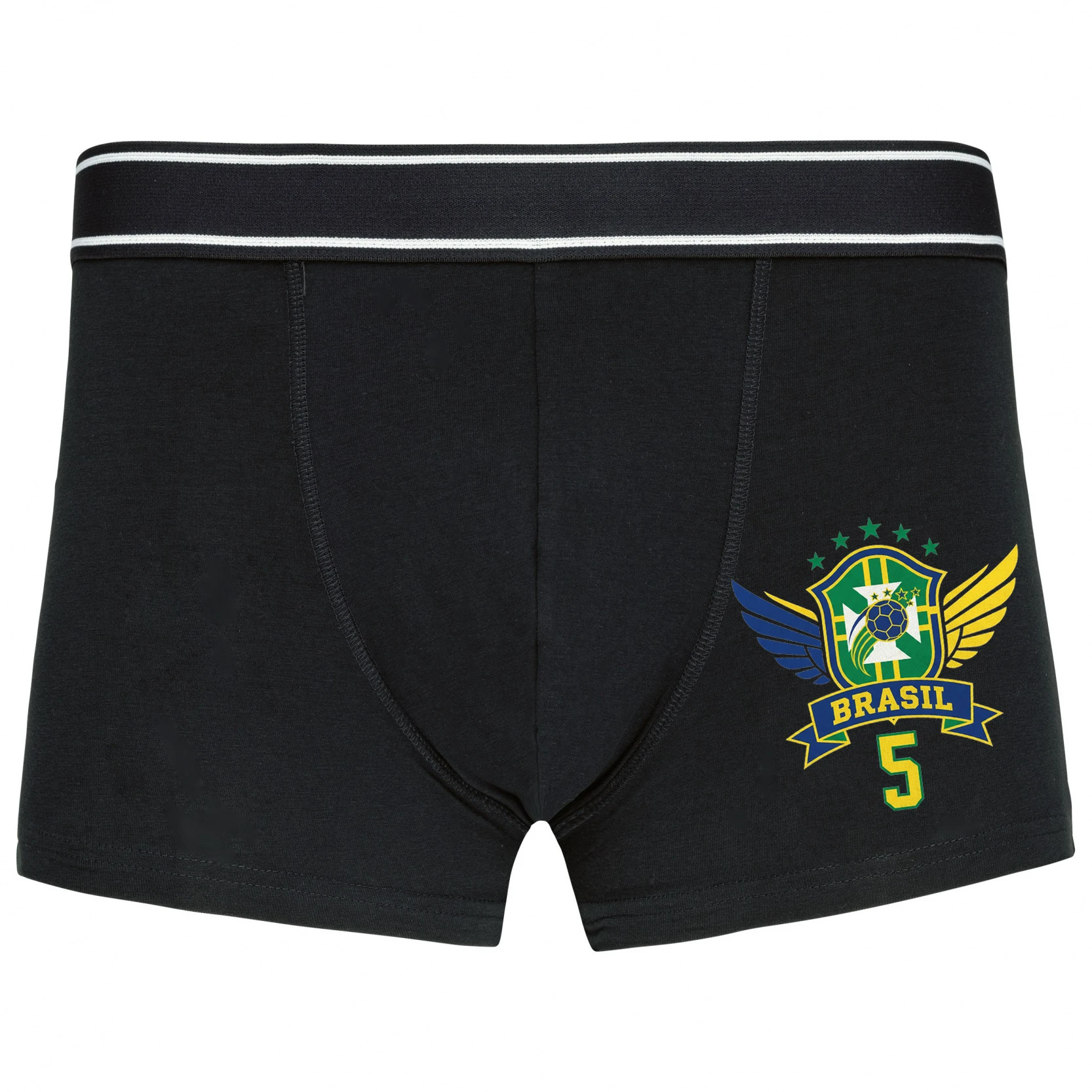 Boxerky Krídla Brasil Legendárna Štít Číslo 5 A Päť Hviezd