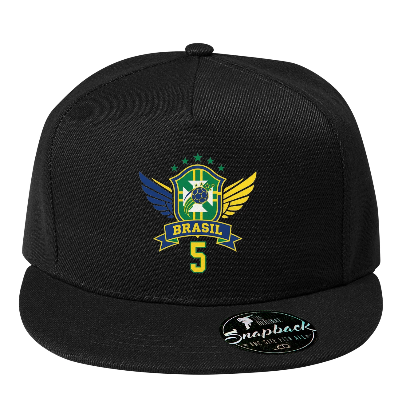 Snapback Krídla Brasil Legendárne Štít Číslo 5 A Päť Hviezd