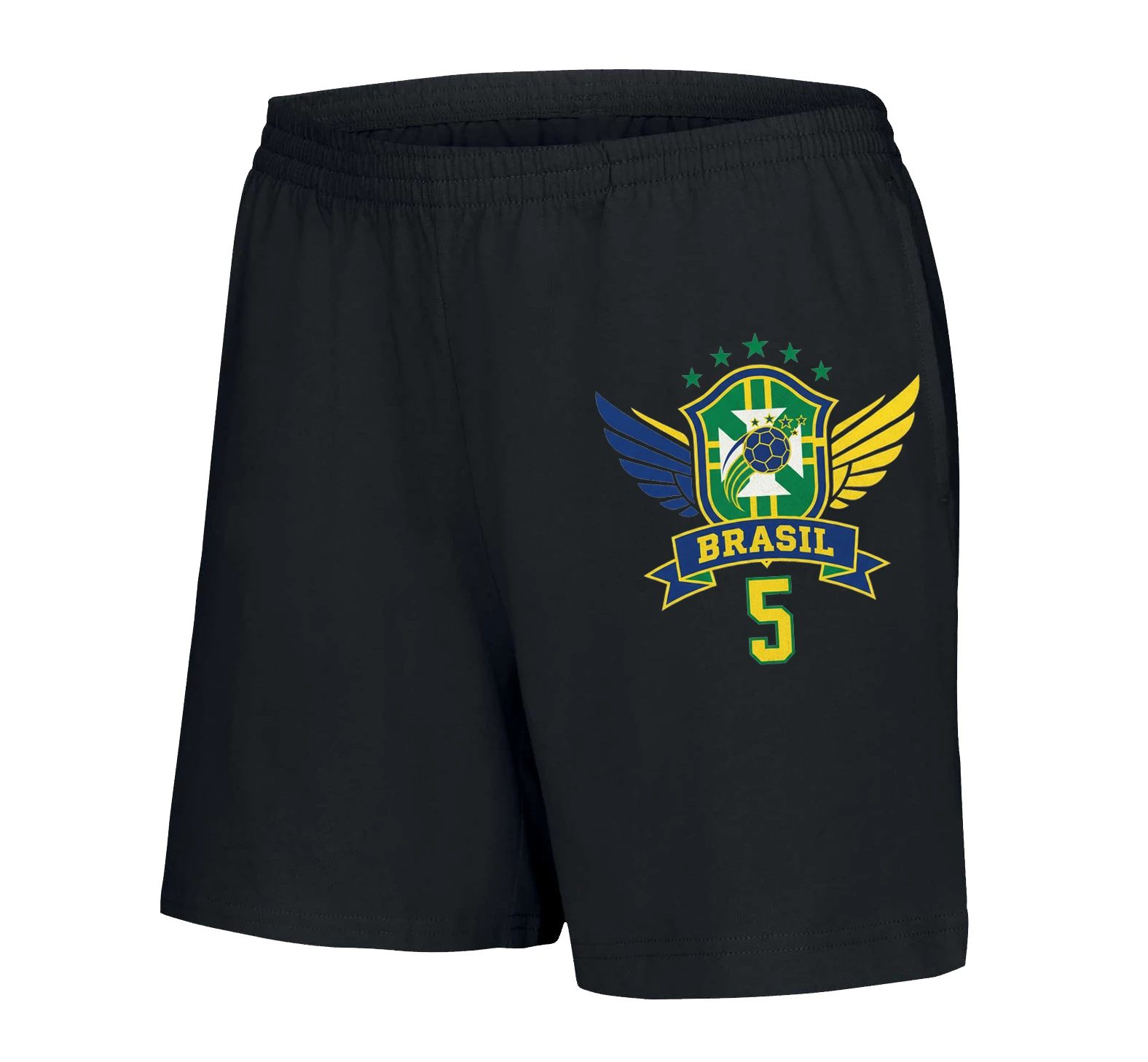 Dámske šortky Krídla Brasil Legendárna Štít Číslo 5 A Päť Hviezd