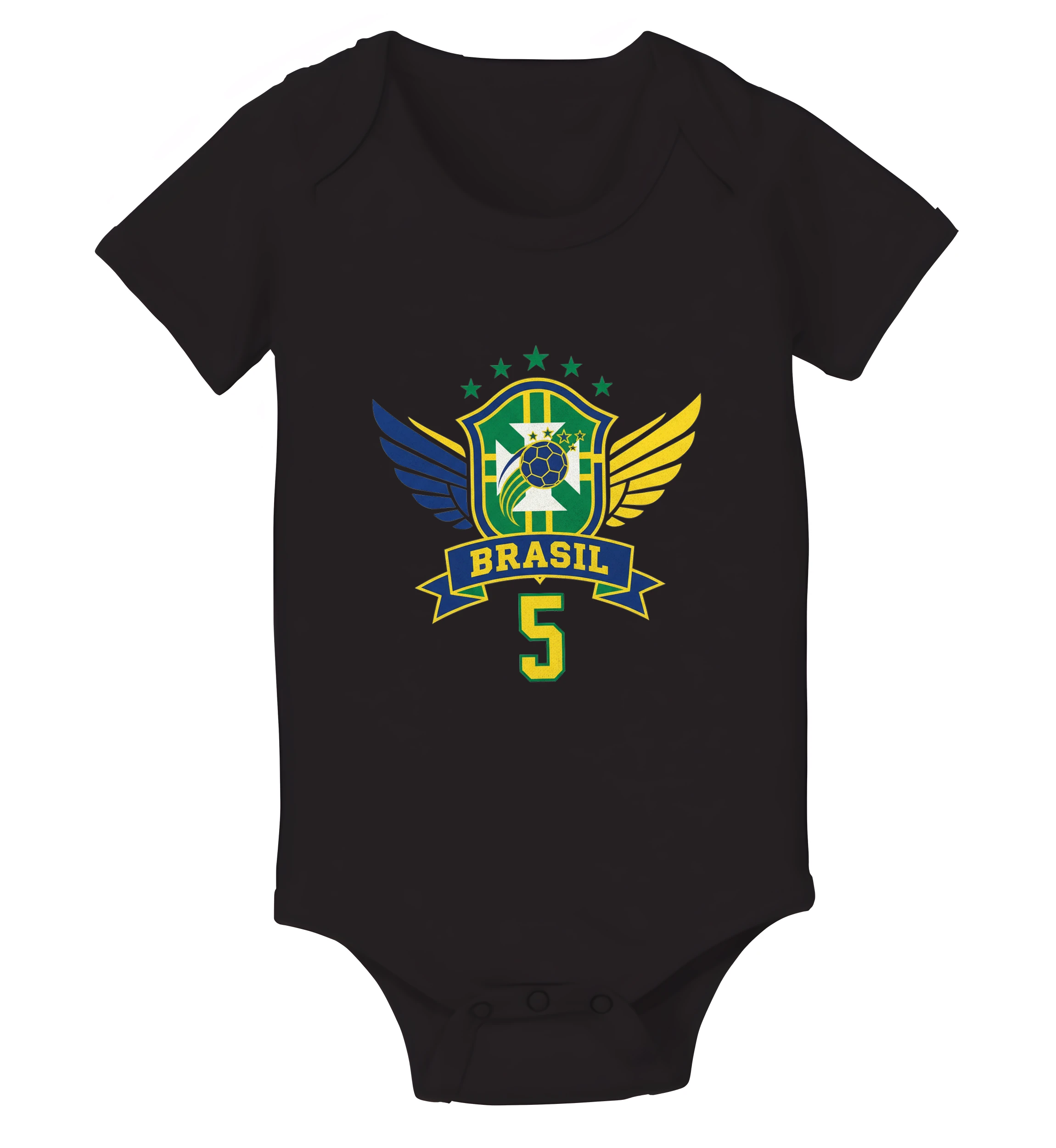 Detské body Krídla Brasil Legendárna Štít Číslo 5 A Päť Hviezd