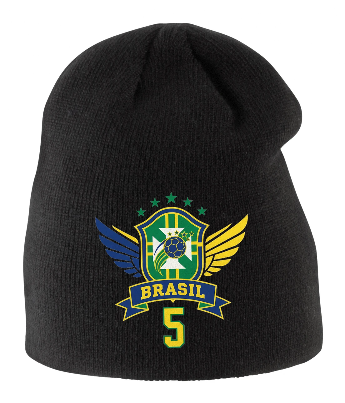 Detská zimná čiapka Krídla Brasil Legendárne Štít Číslo 5 A Päť Hviezd