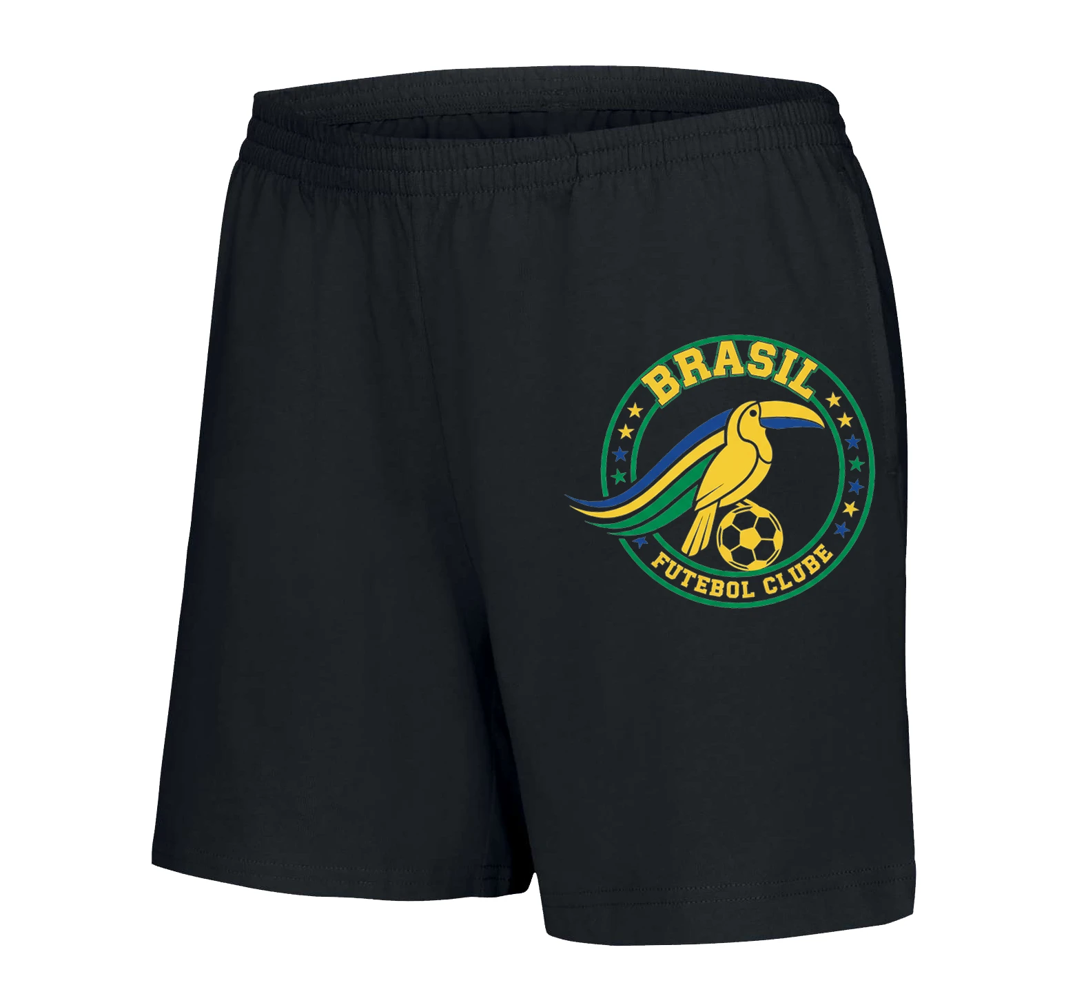 Dámske šortky Tukan Brazílsky Futbalový Klub Energia Zelená Žltá Modrá