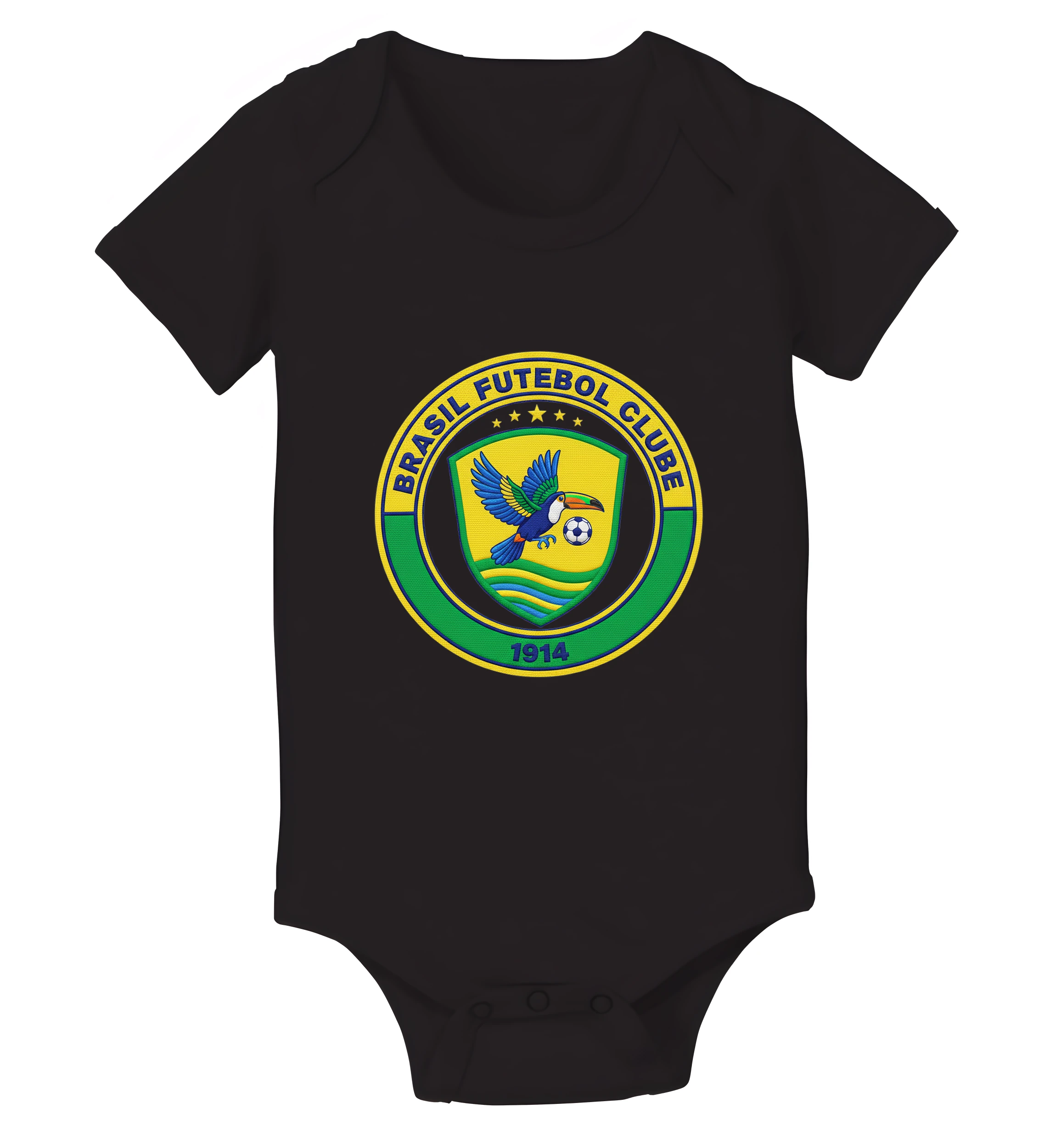 Detské body Brazil Tukan Tropický Futbalový Emblém S Energiou Vlnami A Rokom 1914