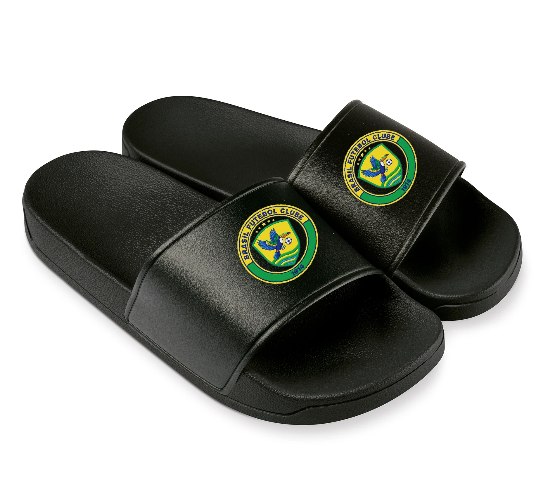 Šľapky Brazil Tukan Tropický Futbalový Emblém S Energiou Vlnami A Rokom 1914