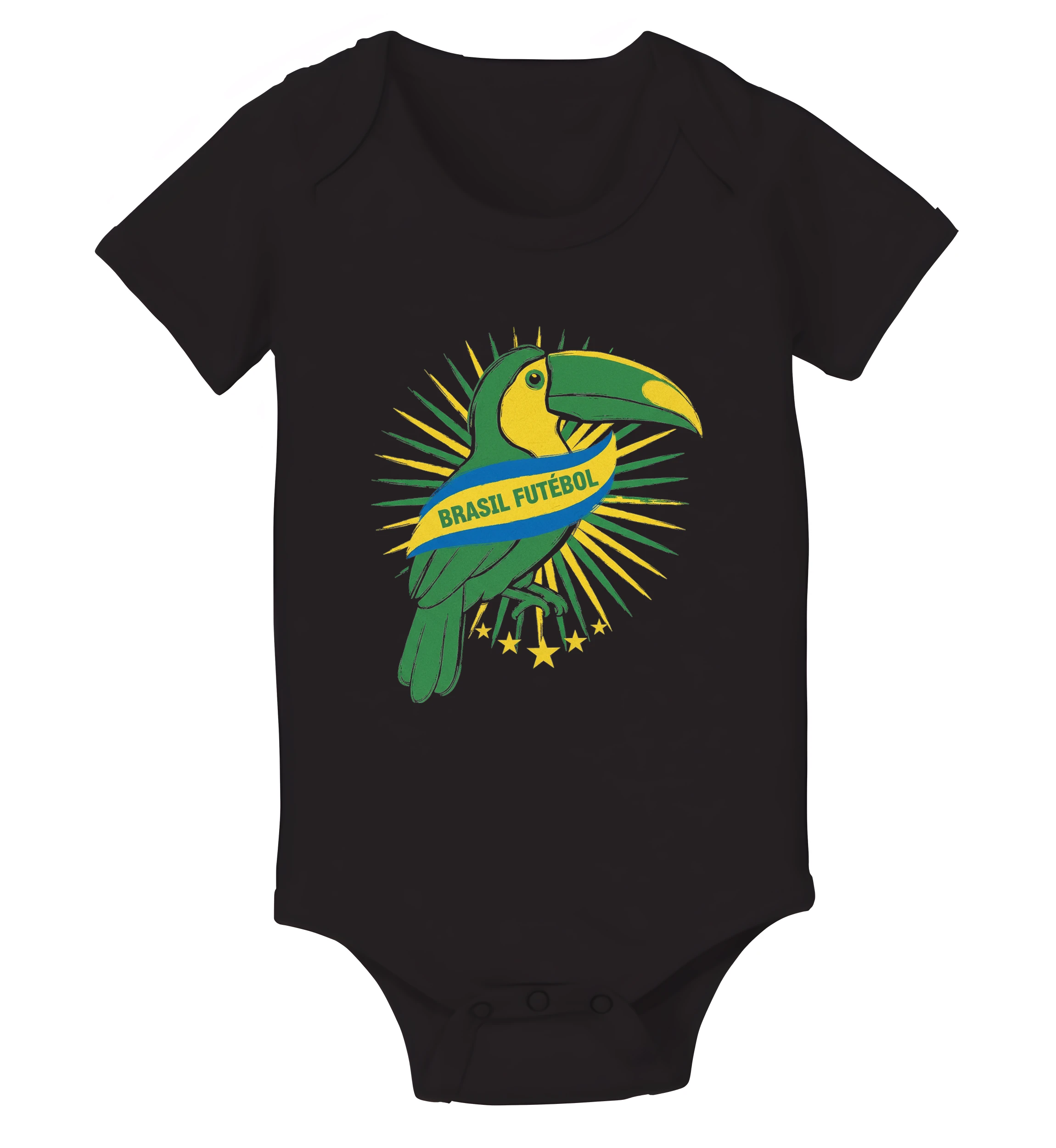 Detské body Tukan Brasil Žiarivá Futbalová Vášeň V Zelenožltom Štýle
