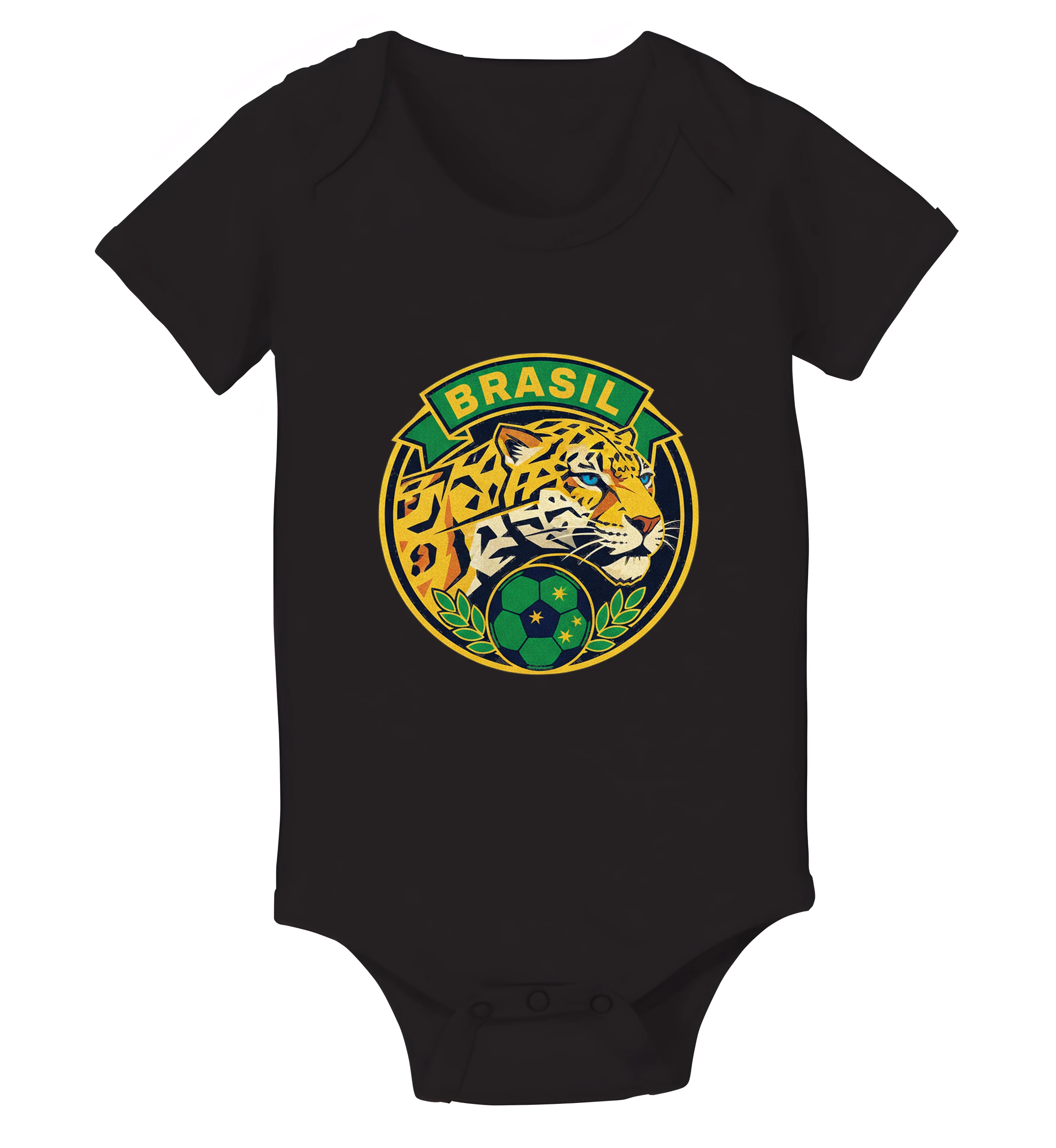 Detské body Divoký Jaguár Brazil Hrdosť Sila A Futbalová Vášeň