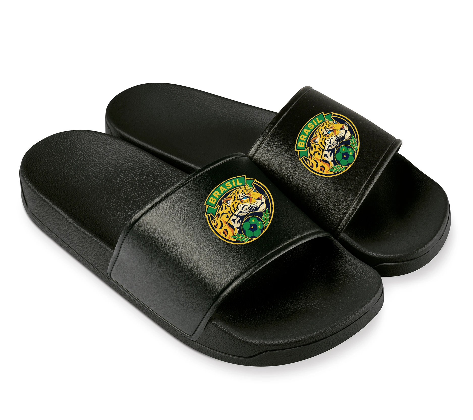 Šľapky Divoký Jaguár Brazil Hrdosť Sila A Futbalová Vášeň