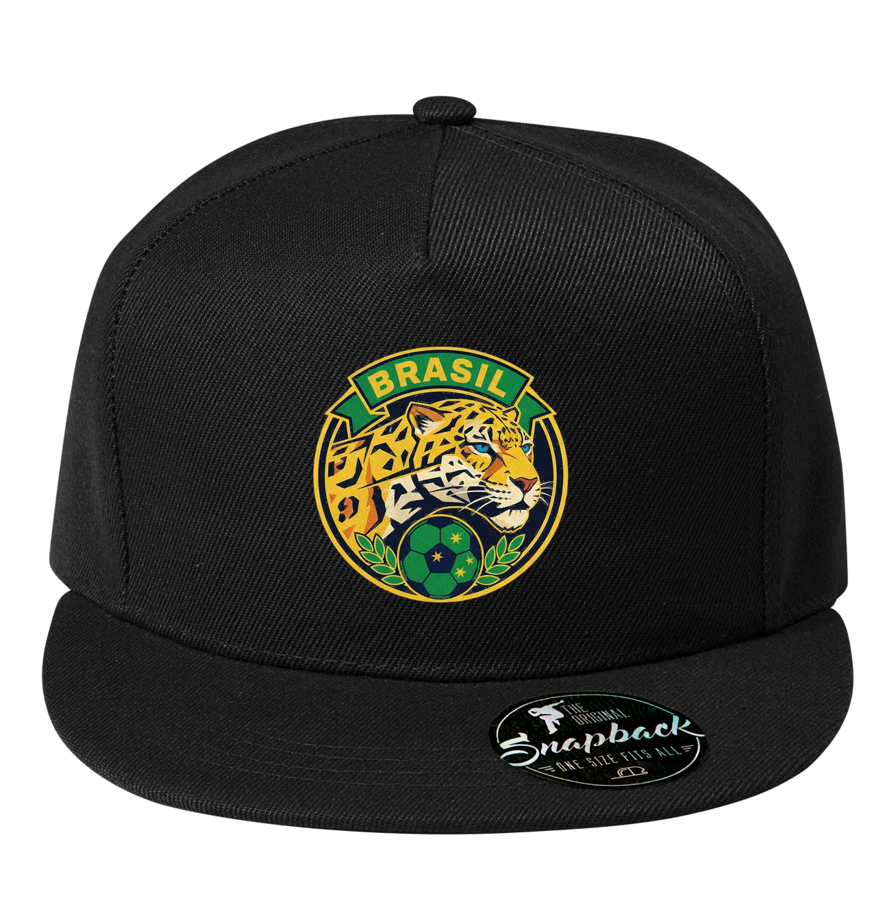 Snapback Divoký Jaguár Brazil Hrdosť Sila A Futbalová Vášeň