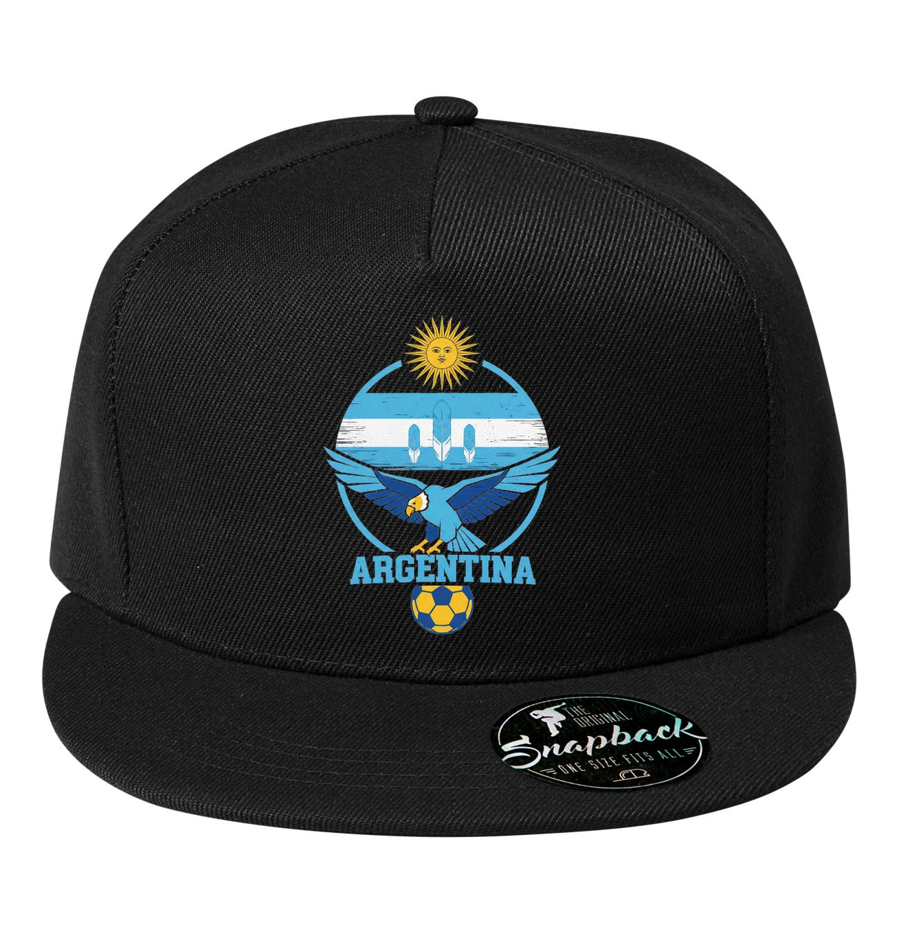 Snapback Argentína Futbalový Orol Slnečná Sila Perie A Národná Hrdosť