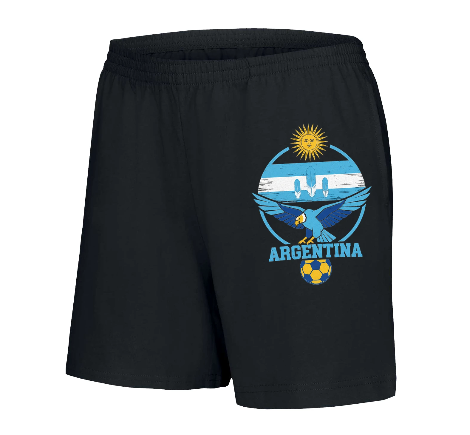 Dámske šortky Argentína Futbalový Orol Slnečná Sila Perie A Národná Hrdosť