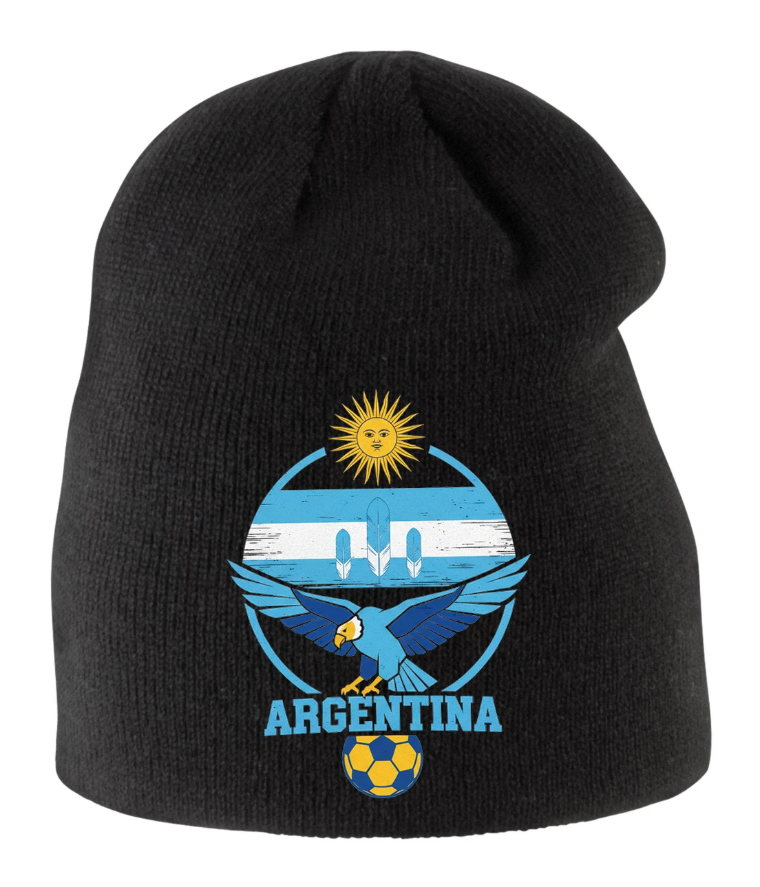 Detská zimná čiapka Argentína Futbalový Orol Slnečná Sila Perie A Národná Hrdosť