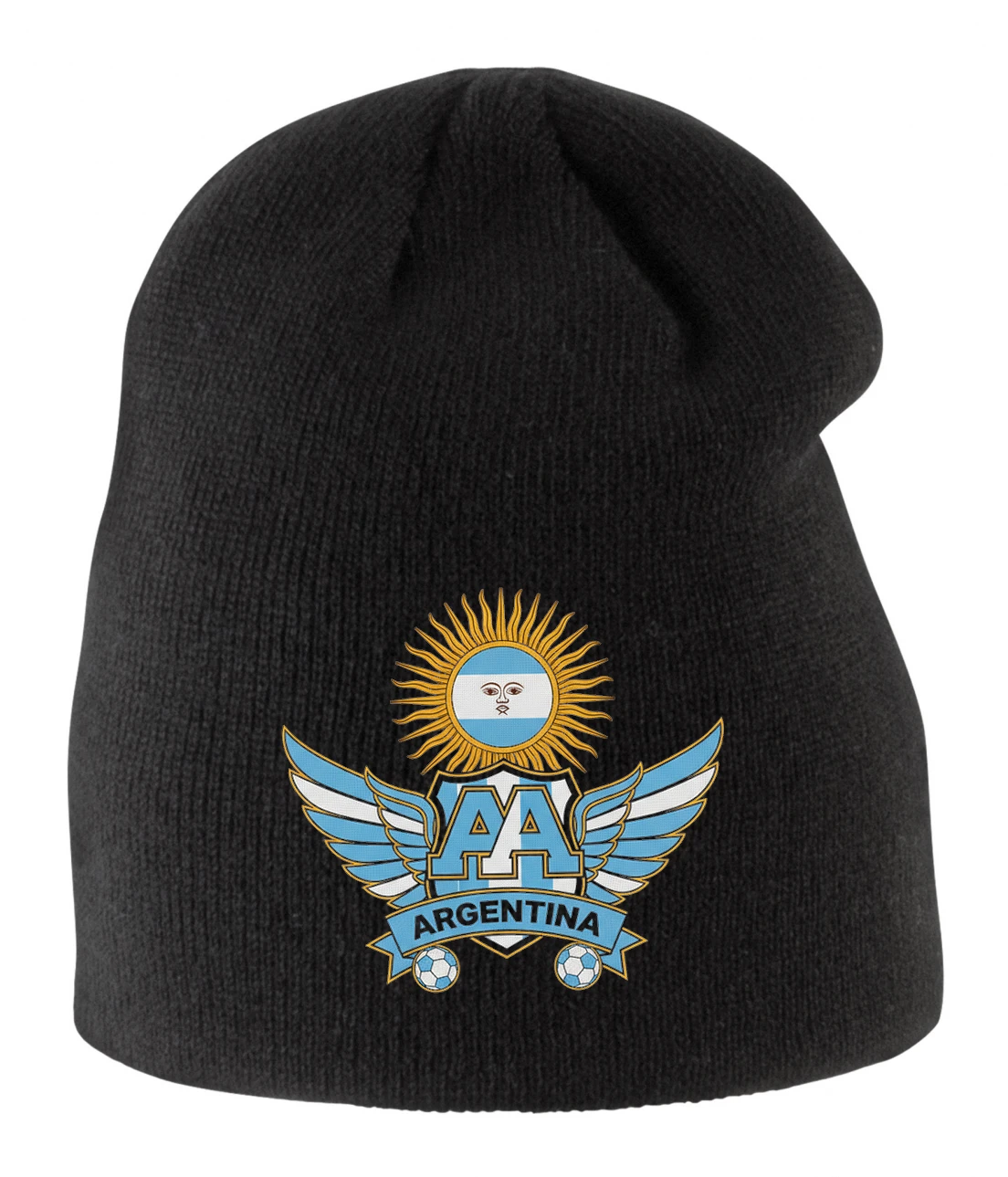 Detská zimná čiapka Slávne Slnko Argentína Krídla Emblém A Futbalová Vášeň
