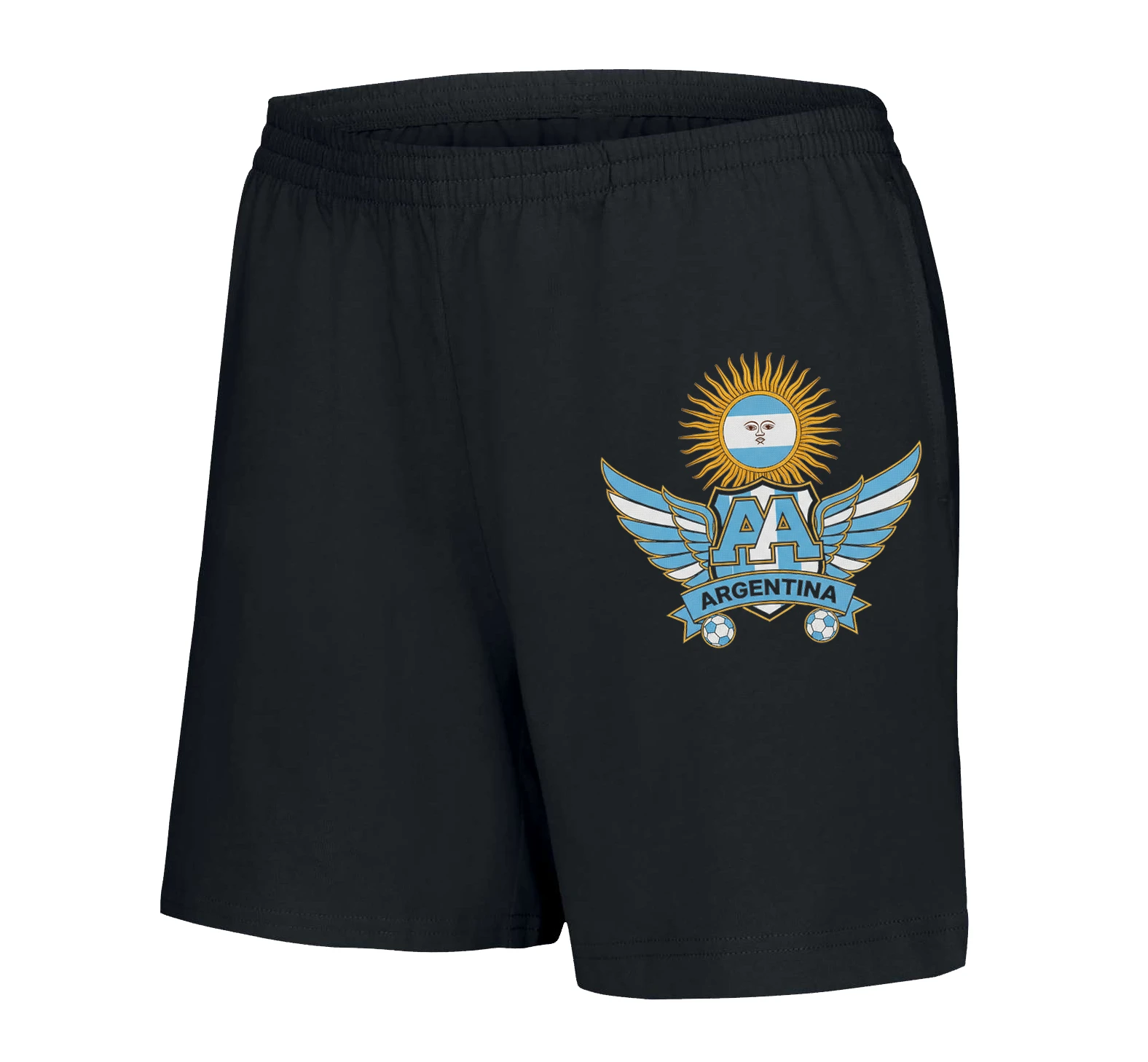 Dámske šortky Slávne Slnko Argentína Krídla Emblém A Futbalová Vášeň