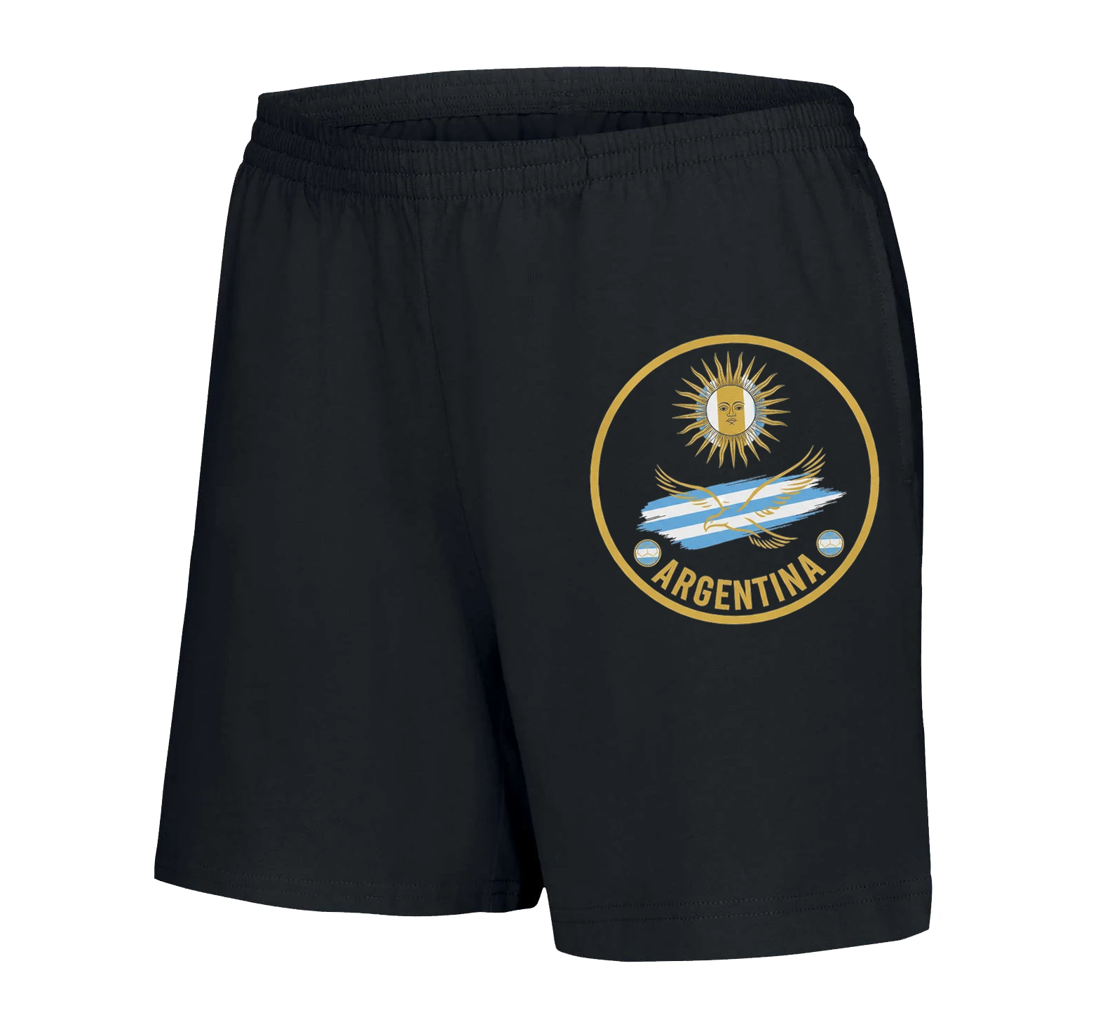 Dámske šortky Argentína Zlaté Slnko A Vzlietajúce Orol Retro Futbalový Odznak