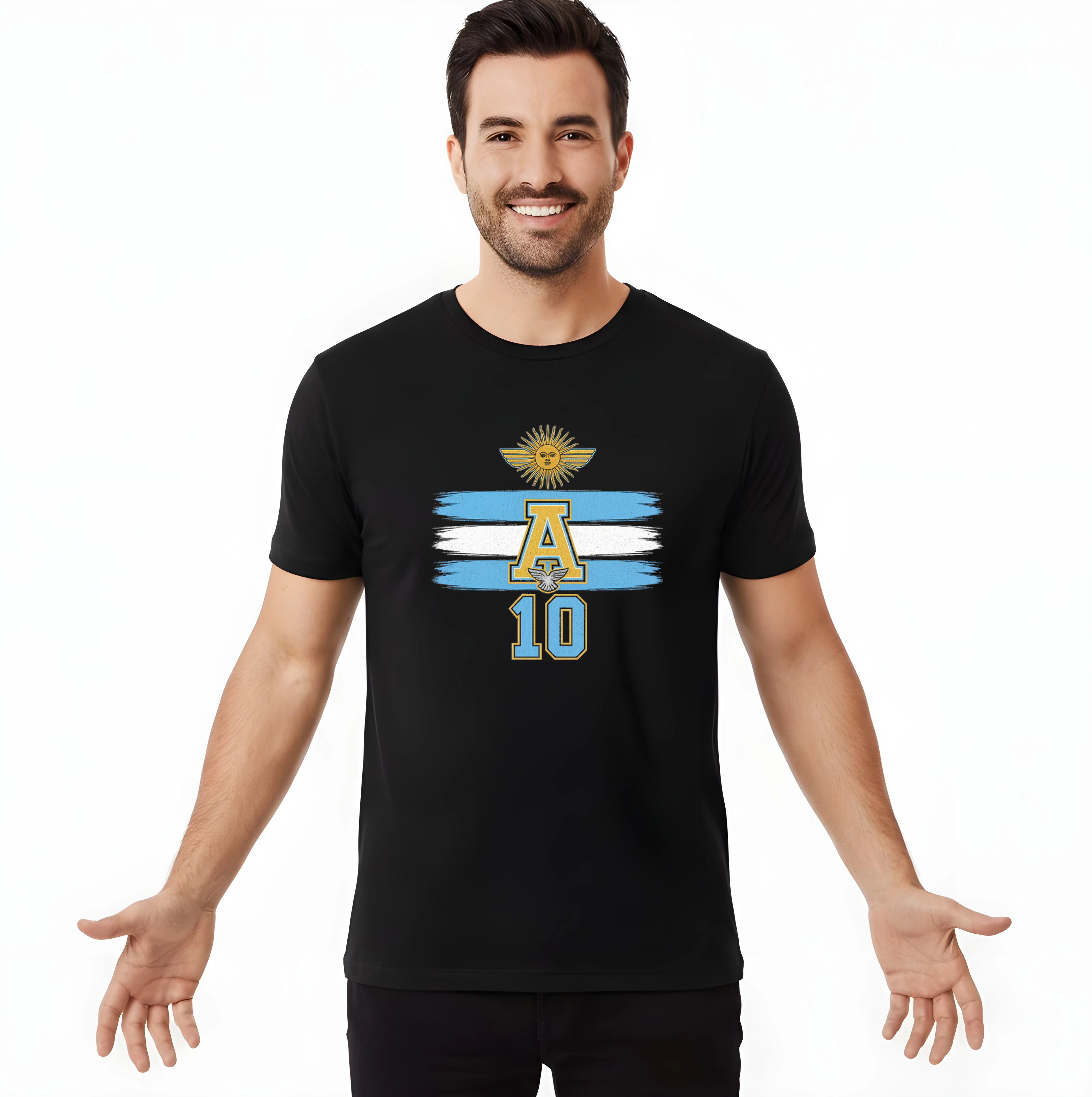 Pánske tričko Argentína Slnko Slobody Adesítka Legendy Futbalová Hrdosť A Vášeň