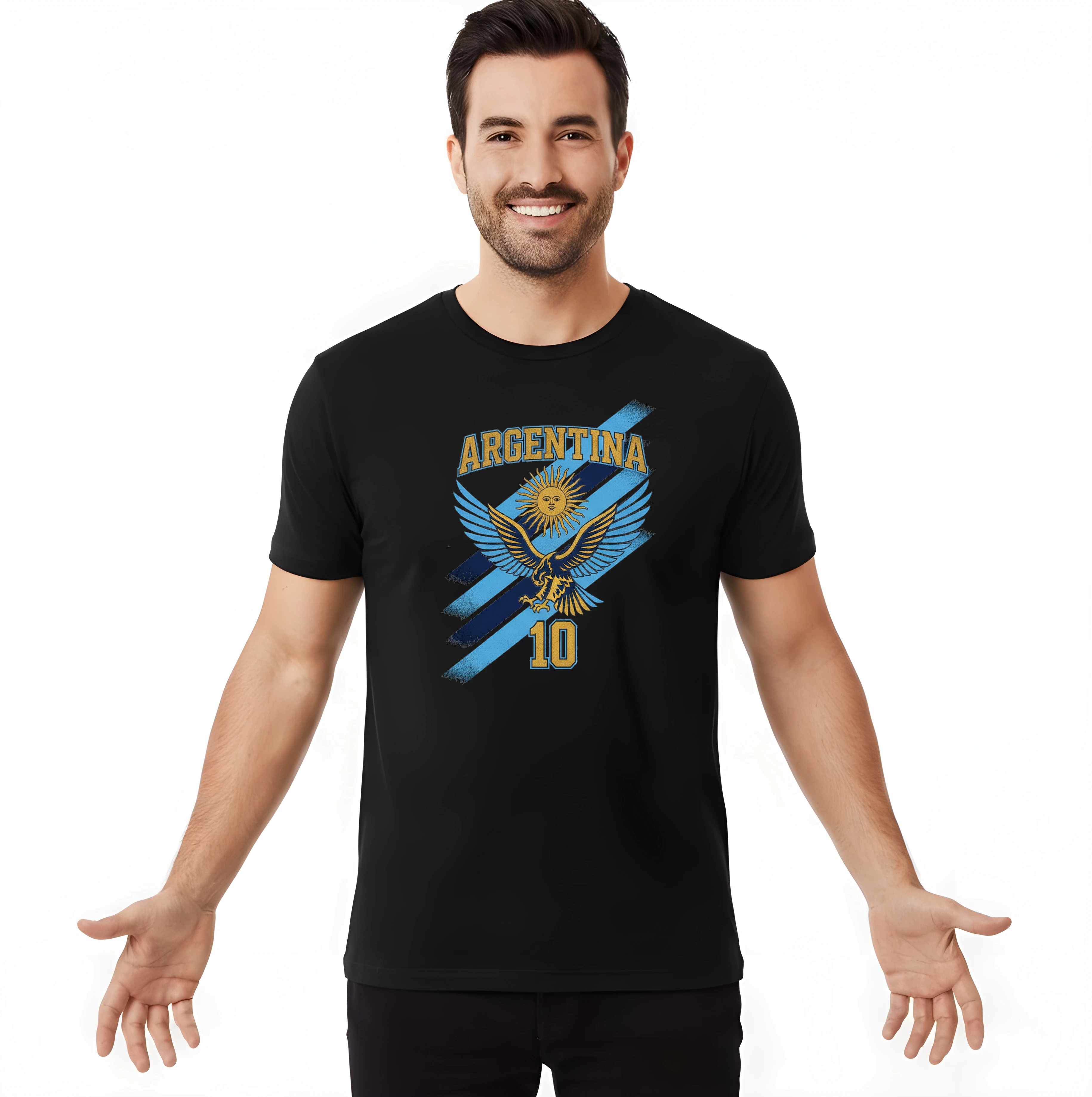 Pánske tričko Argentína Orlí Pýcha Slnečná Sila A Desiatka Víťazstvo