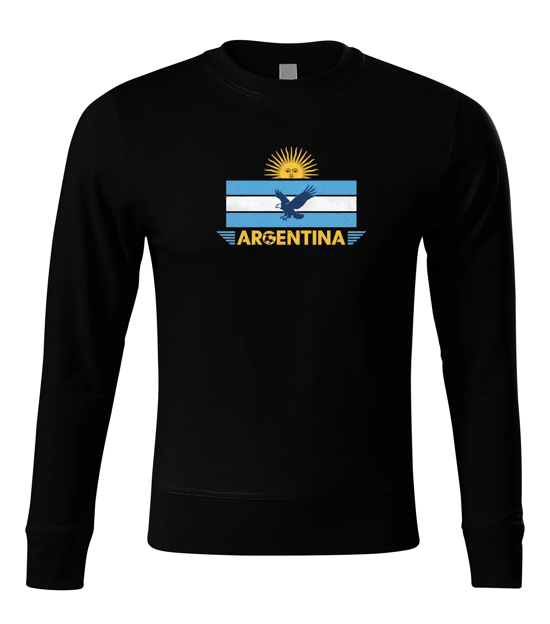 Mikina bez kapucne Slnko Mája Argentína Futbalový Orol Retro Hrdosť A Vášeň