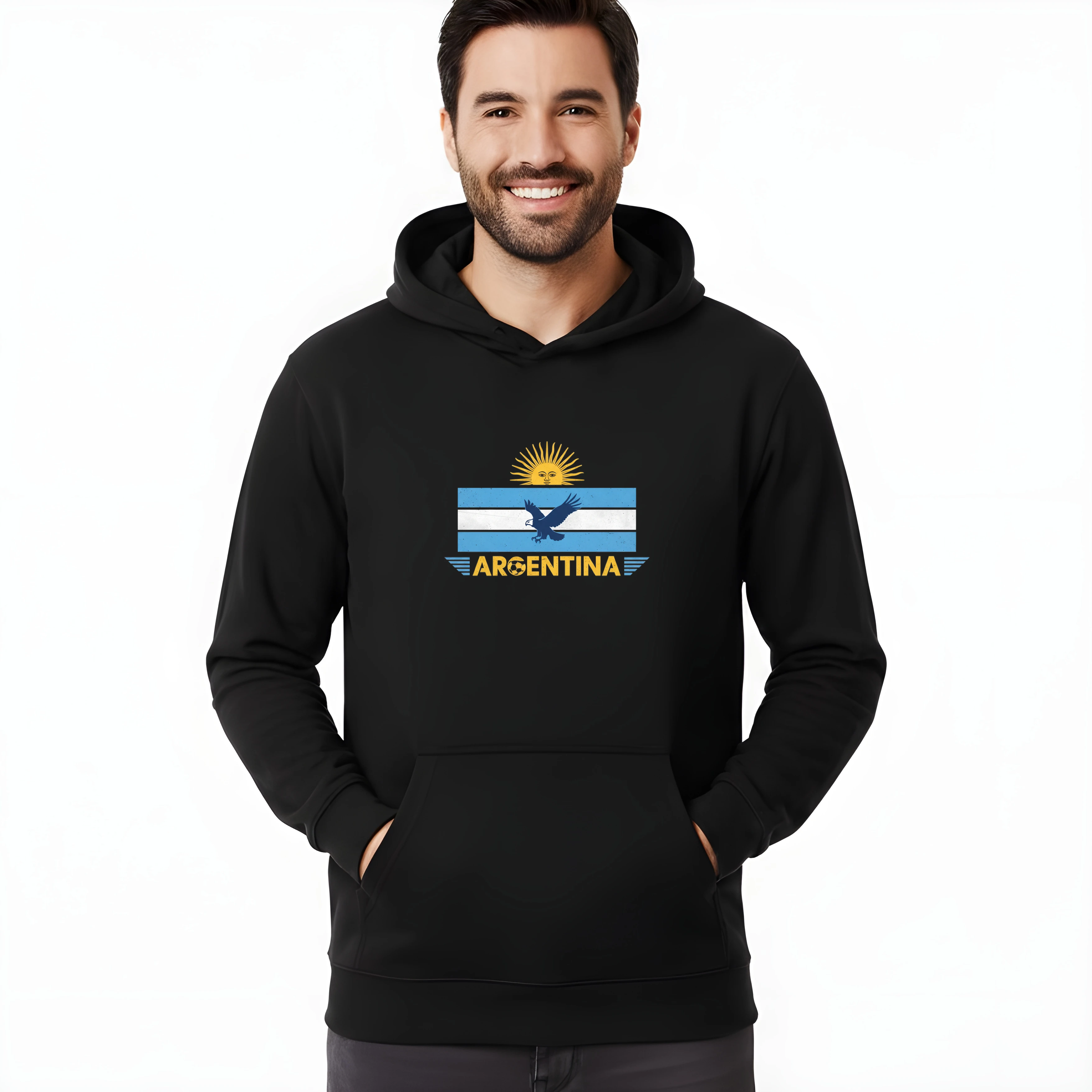 Mikina Slnko Máje Argentína Futbalový Orol Retro Hrdosť A Vášeň