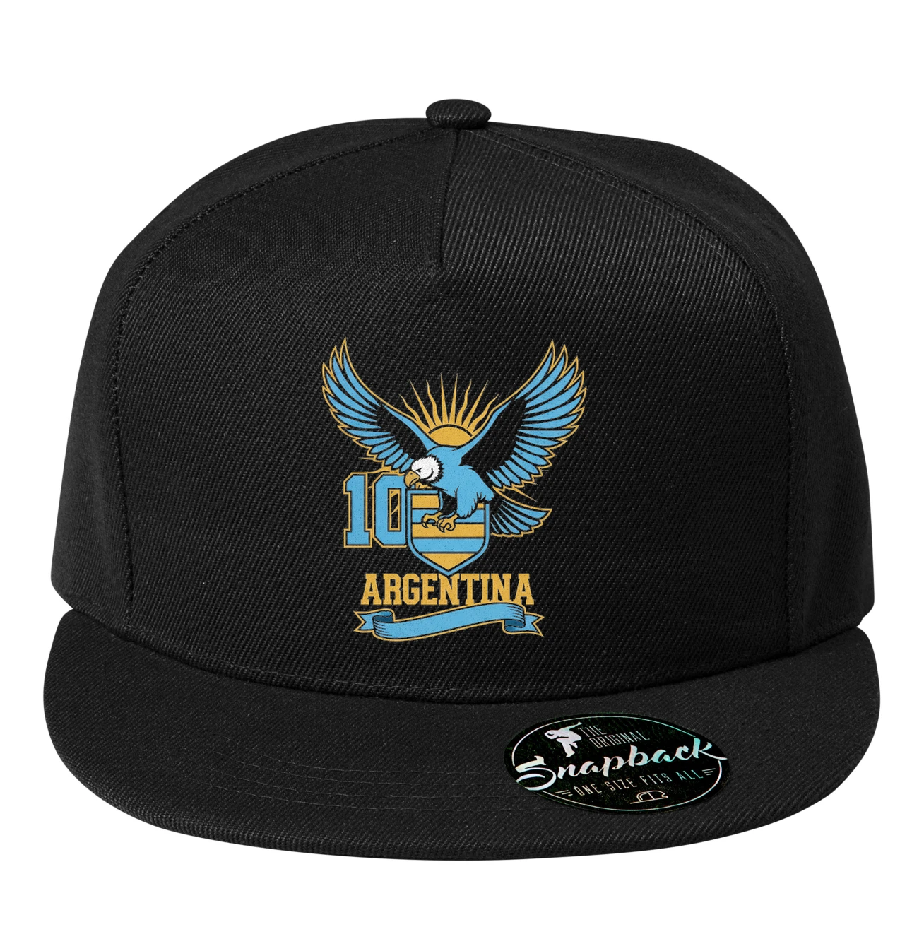 Snapback Modrý Orol Argentína S Číslom 10 Sila Hrdosť A Vášeň