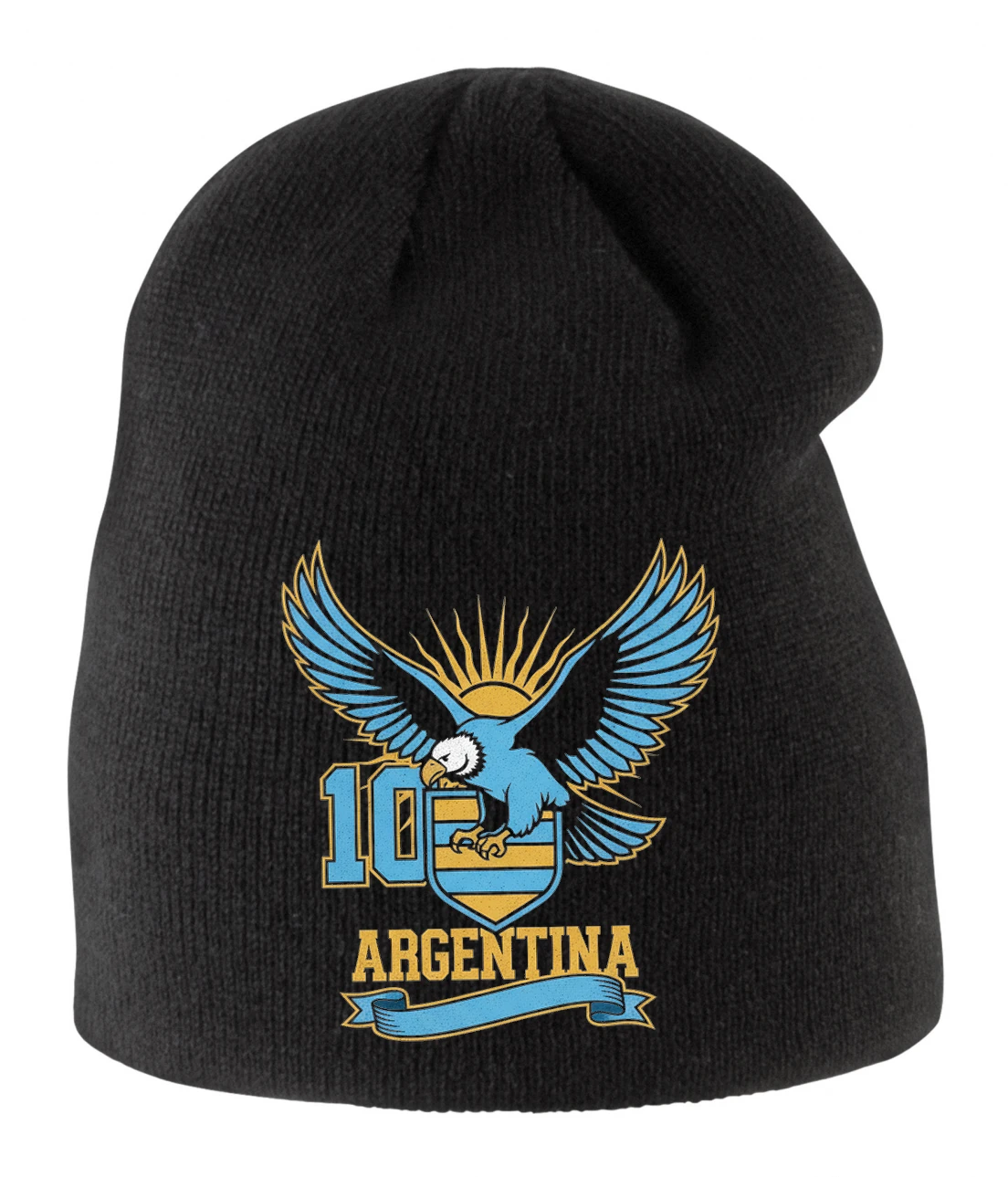 Detská zimná čiapka Modrý Orol Argentína S Číslom 10 Sila Hrdosť A Vášeň