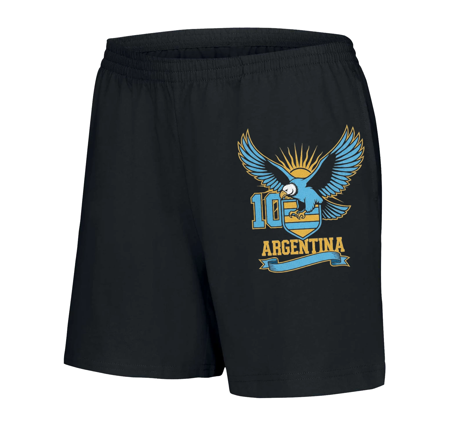 Dámske šortky Modrý Orol Argentína S Číslom 10 Sila Hrdosť A Vášeň