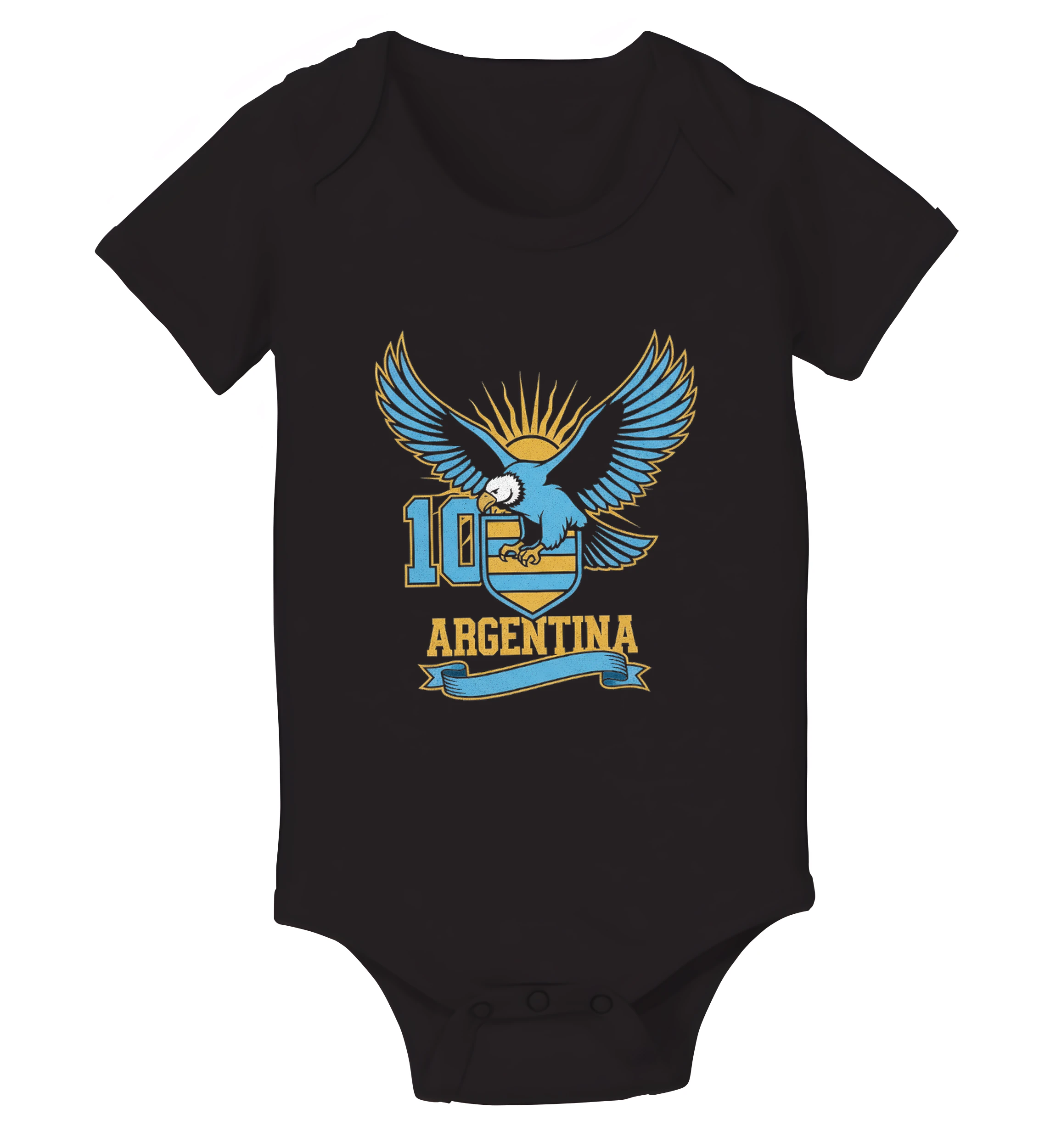 Detské body Modrý Orol Argentína S Číslom 10 Sila Hrdosť A Vášeň