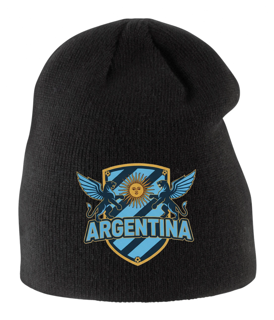 Detská zimná čiapka Krídlaté Pumy A Slnko Argentína Štít Hrdosti A Futbalu