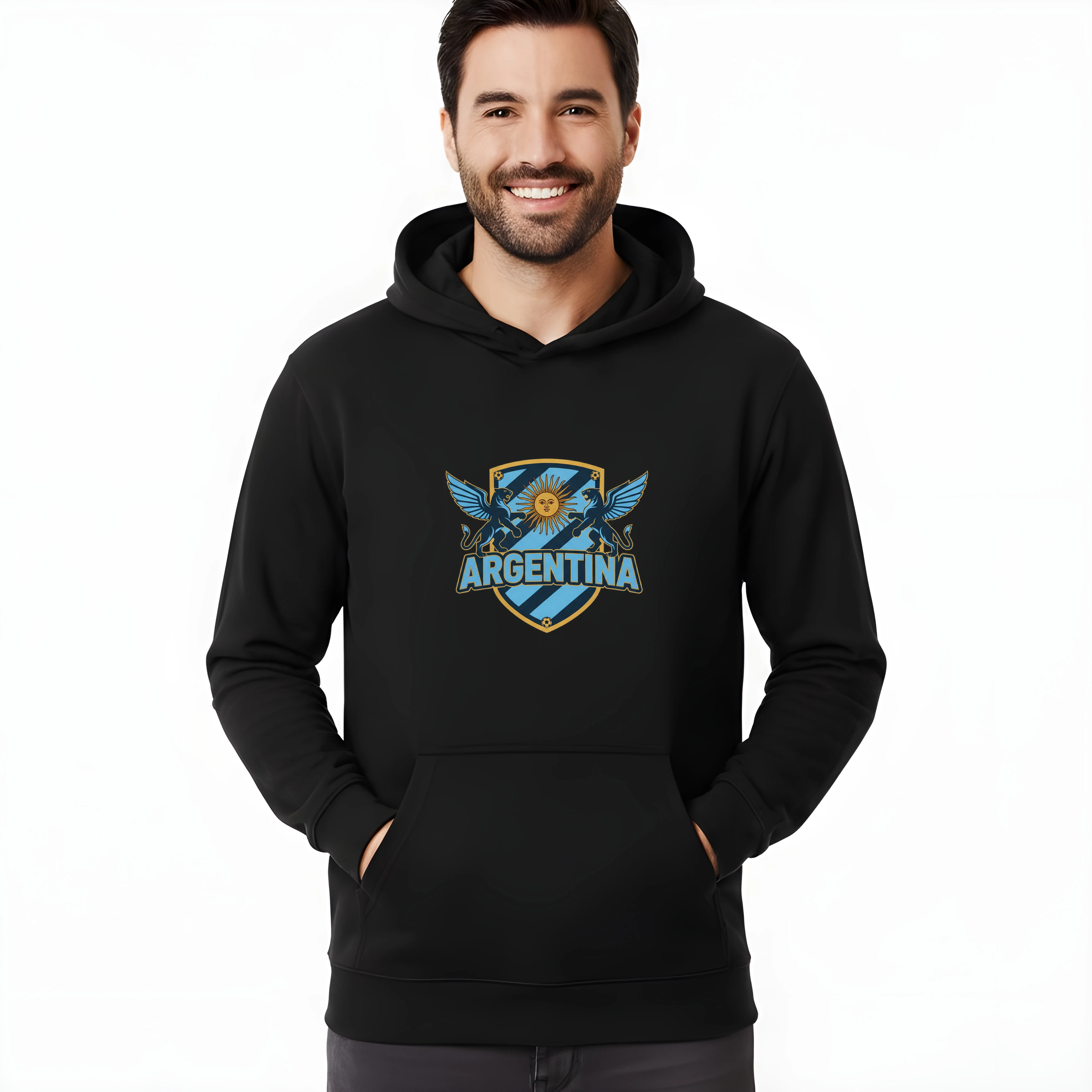 Mikina Krídlaté Pumy A Slnko Argentína Štít Hrdosti A Futbalu