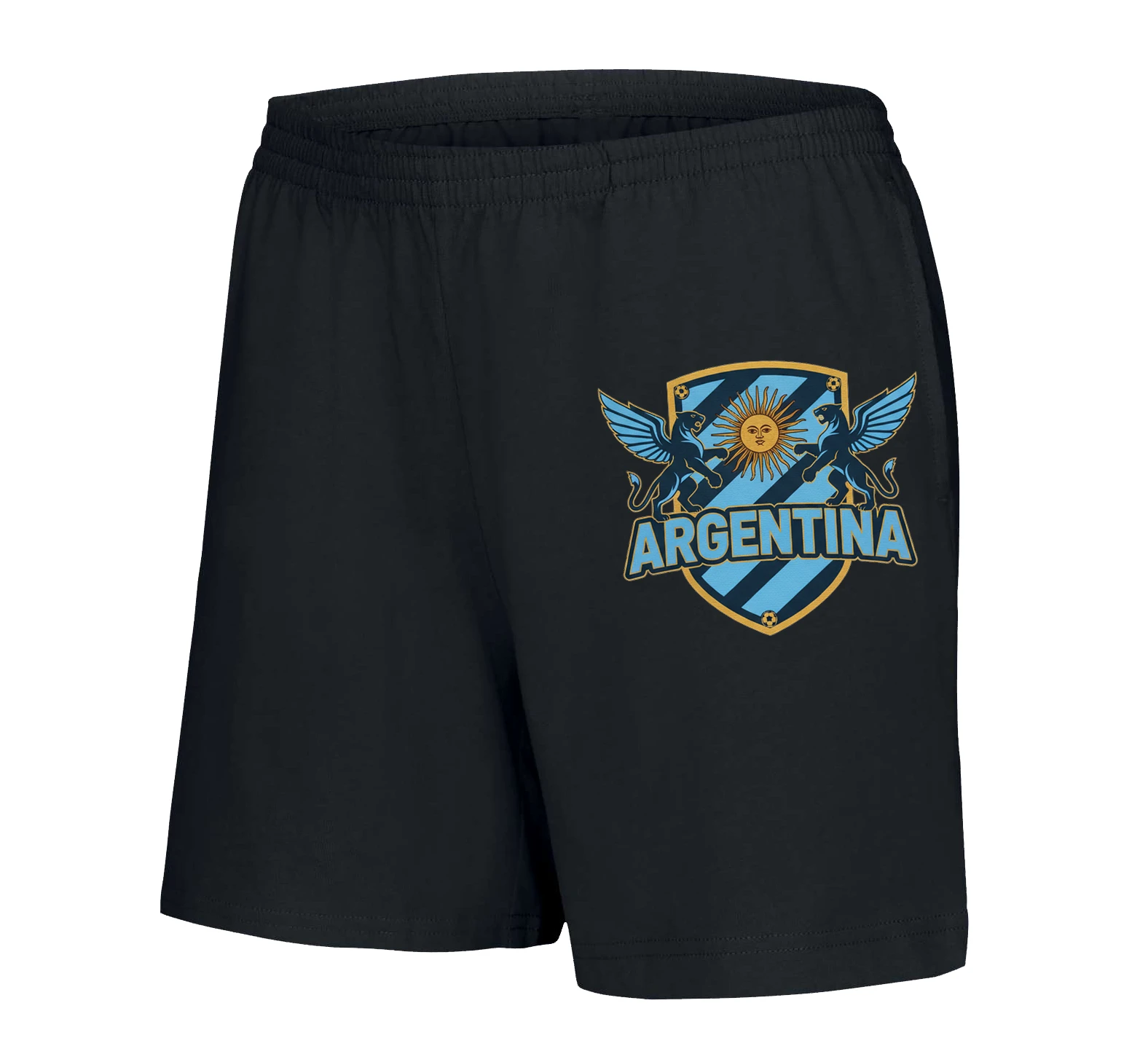 Dámske šortky Krídlaté Pumy A Slnko Argentína Štít Hrdosti A Futbalu