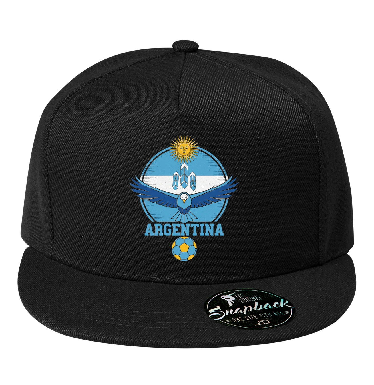 Snapback Argentína Modrý Orol Slnko Krídla A Futbalová Vášeň