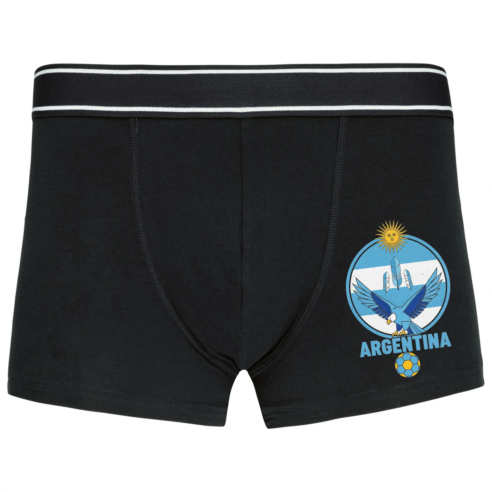 Boxerky Argentína Modrobiely Orol Slnko A Futbalová Vášeň