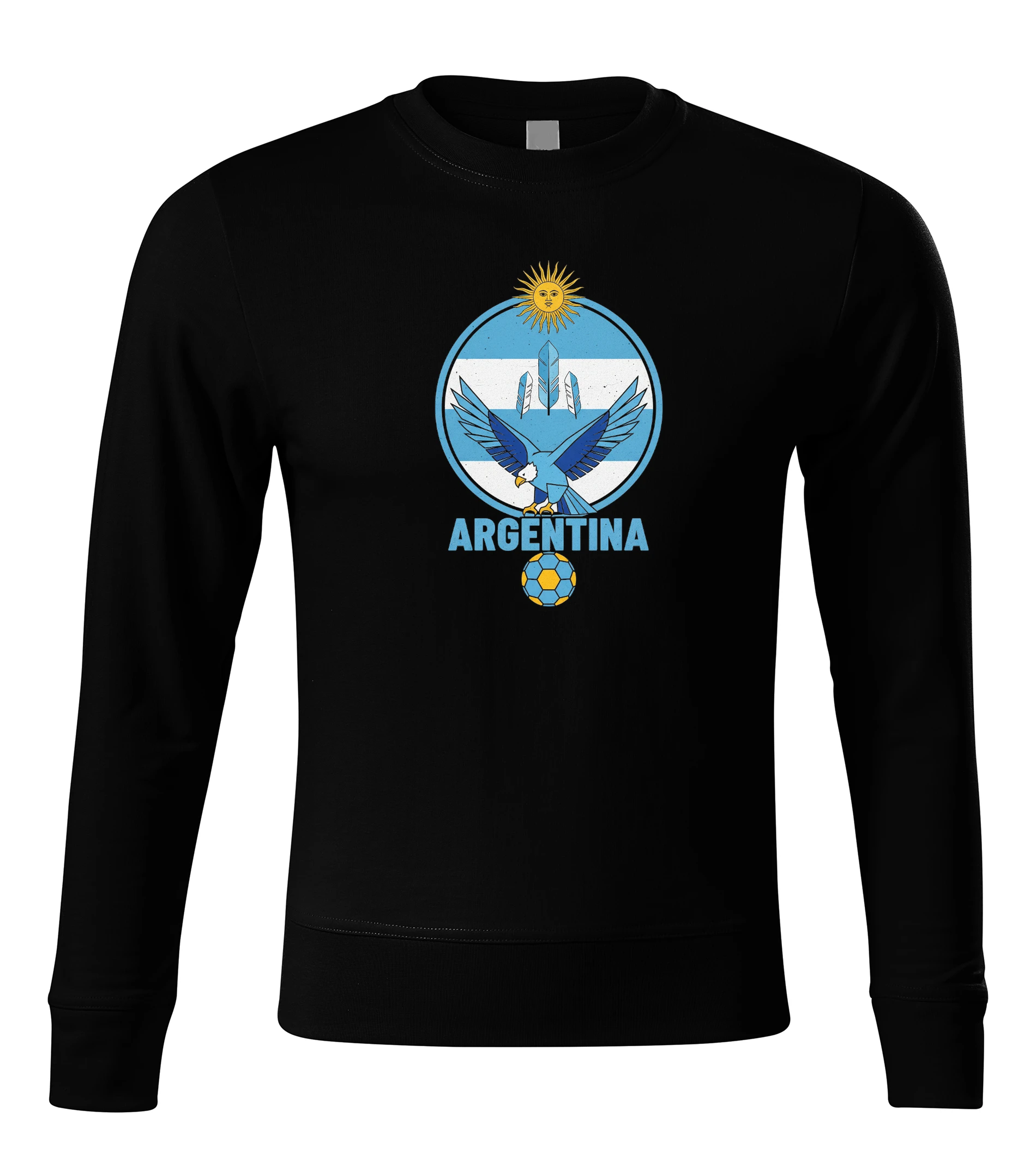 Mikina bez kapucne Argentína Modrobiely Orol Slnko A Futbalová Vášeň