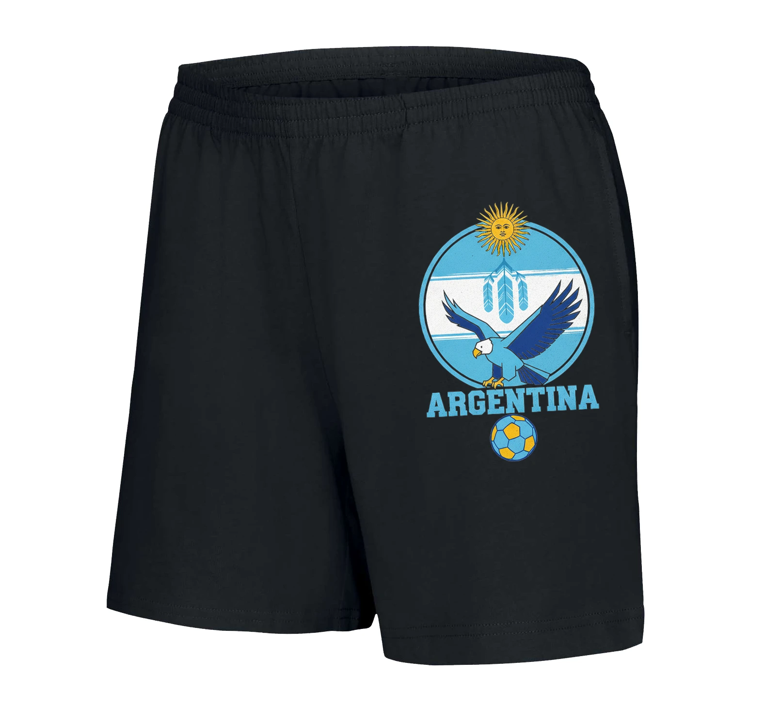 Dámske šortky Argentína Slnečný Orol S Perím A Futbalom