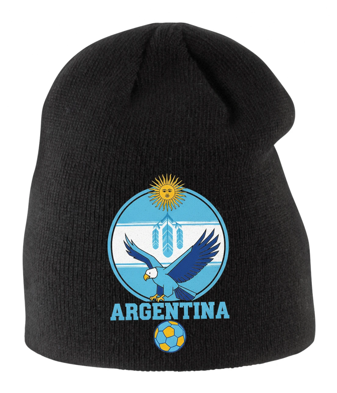 Detská zimná čiapka Argentína Slnečný Orol S Perím A Futbalom